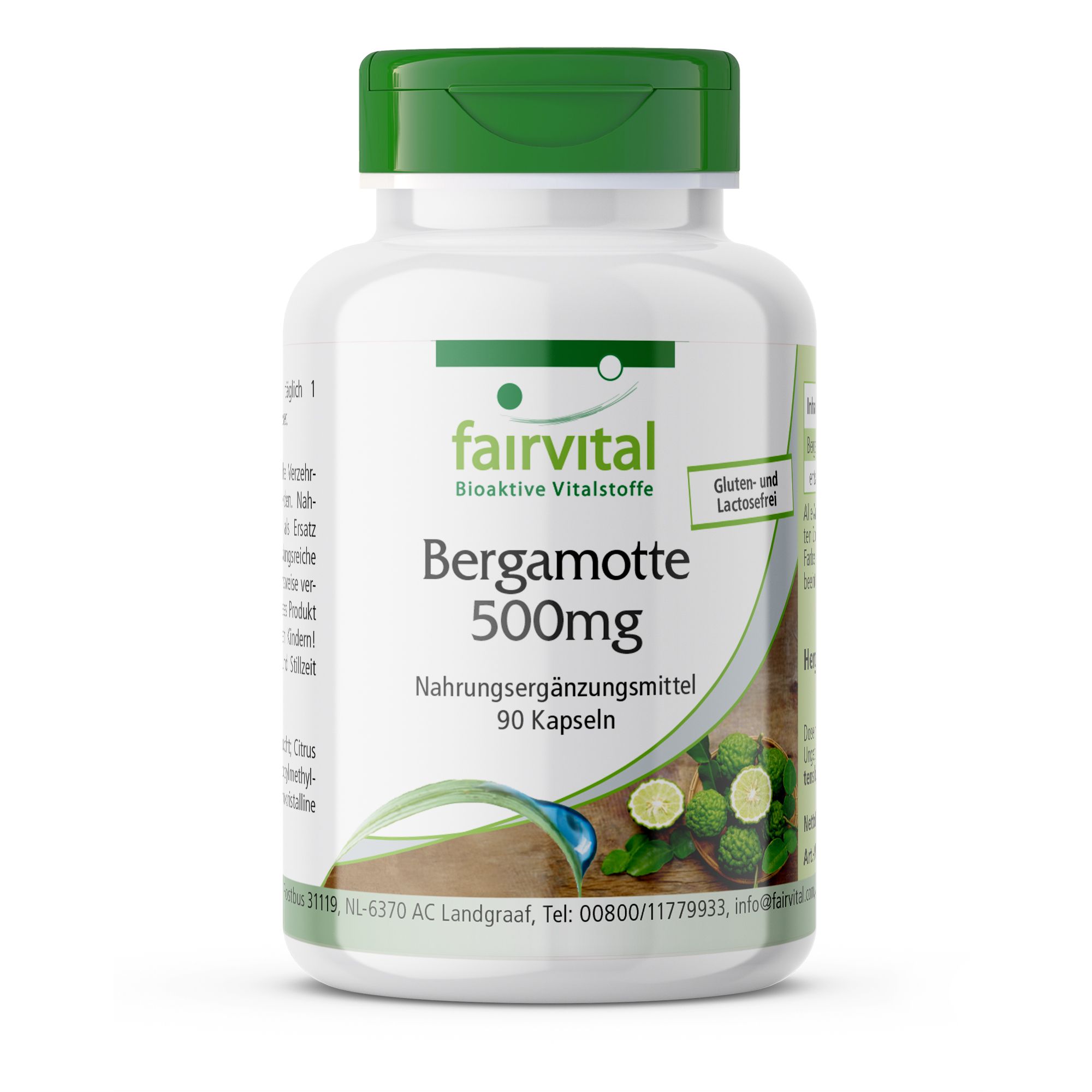 Fairvital | Bergamotextract 500 mg - 5-voudig geconcentreerd hoog gedoseerd en vegan 90