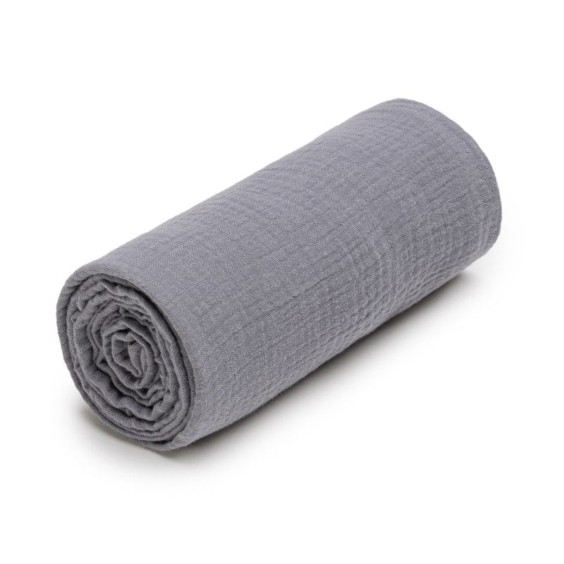 T-TOMI Musselinbadetuch Grey