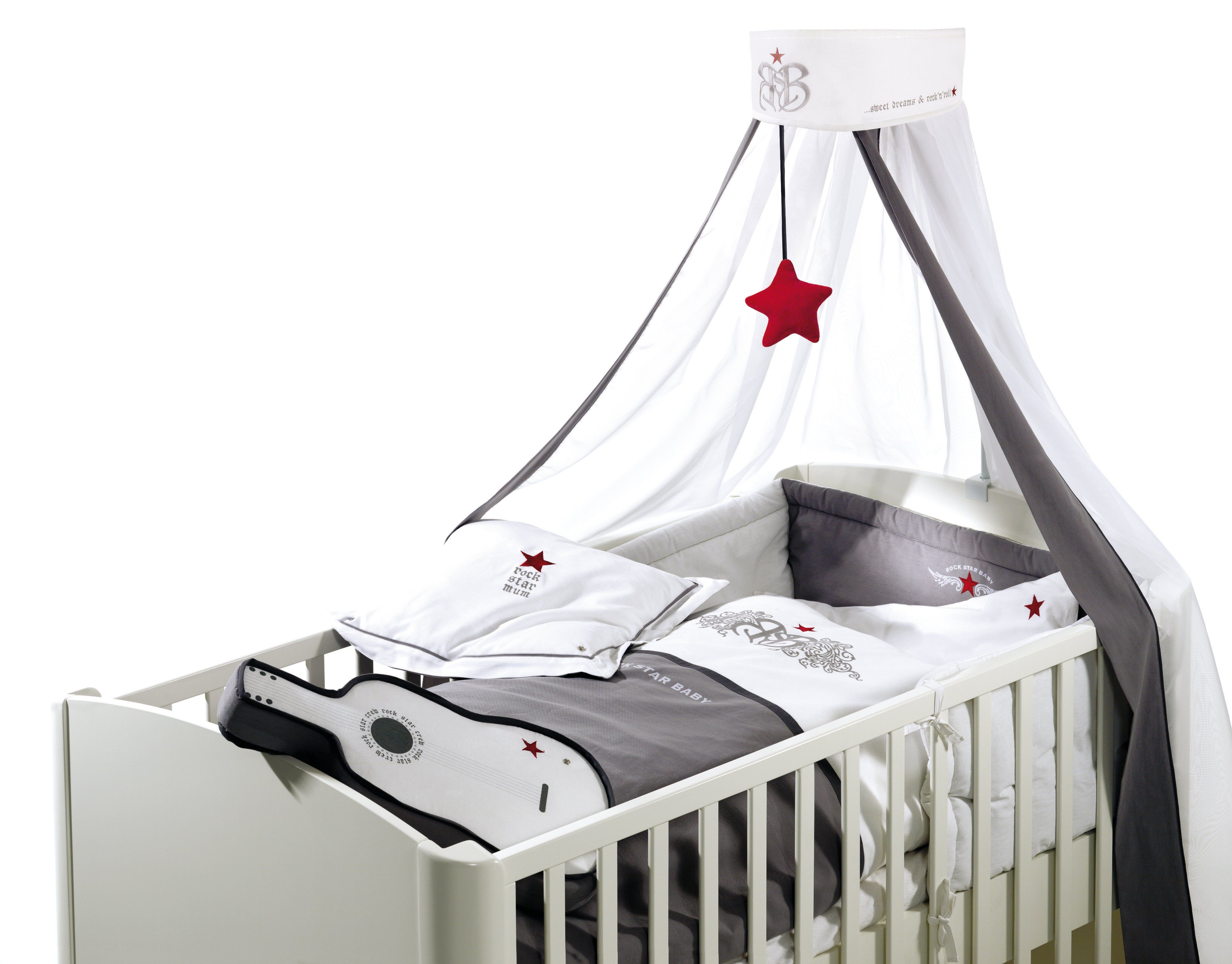 roba Kinder-Bettgarnitur 4-tlg, 'Rock Star Baby 1'