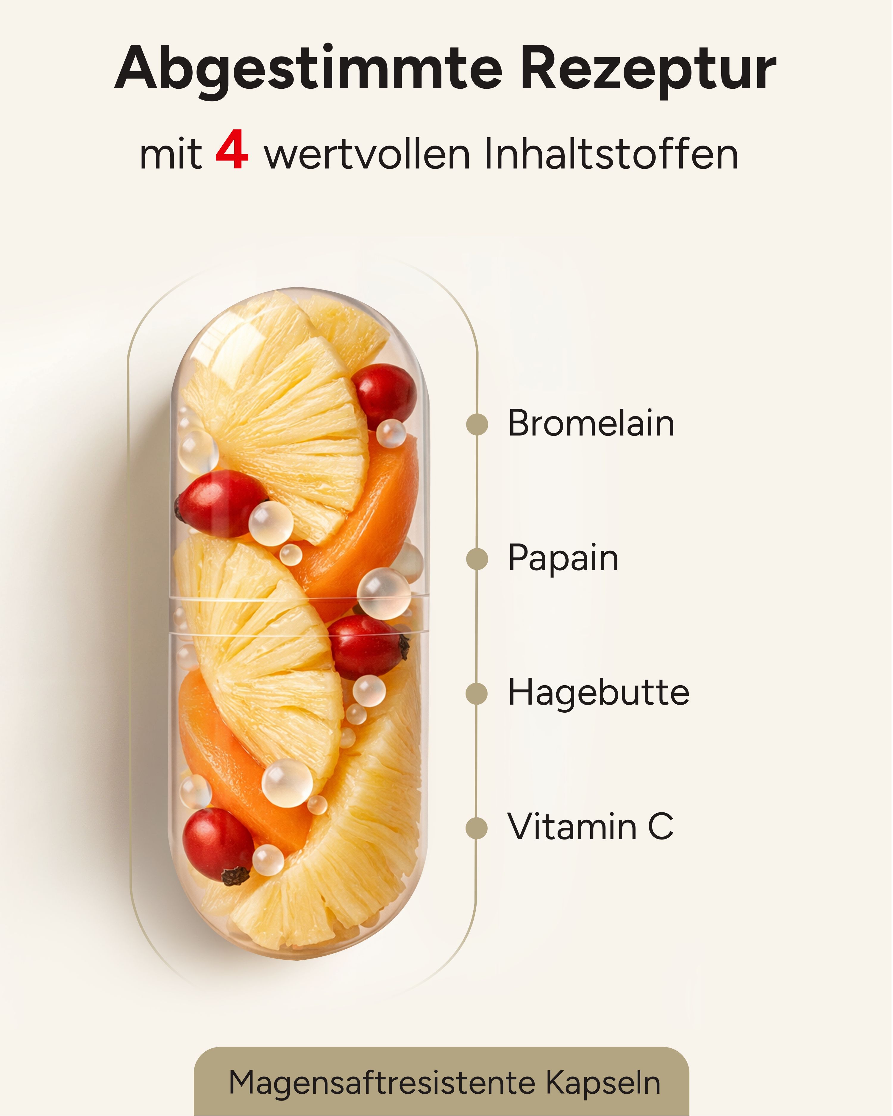 plantomol® Verdauungsenzyme Komplex mit Papain & Bromelain aus Ananas-Extrakt - Enzym Duo
