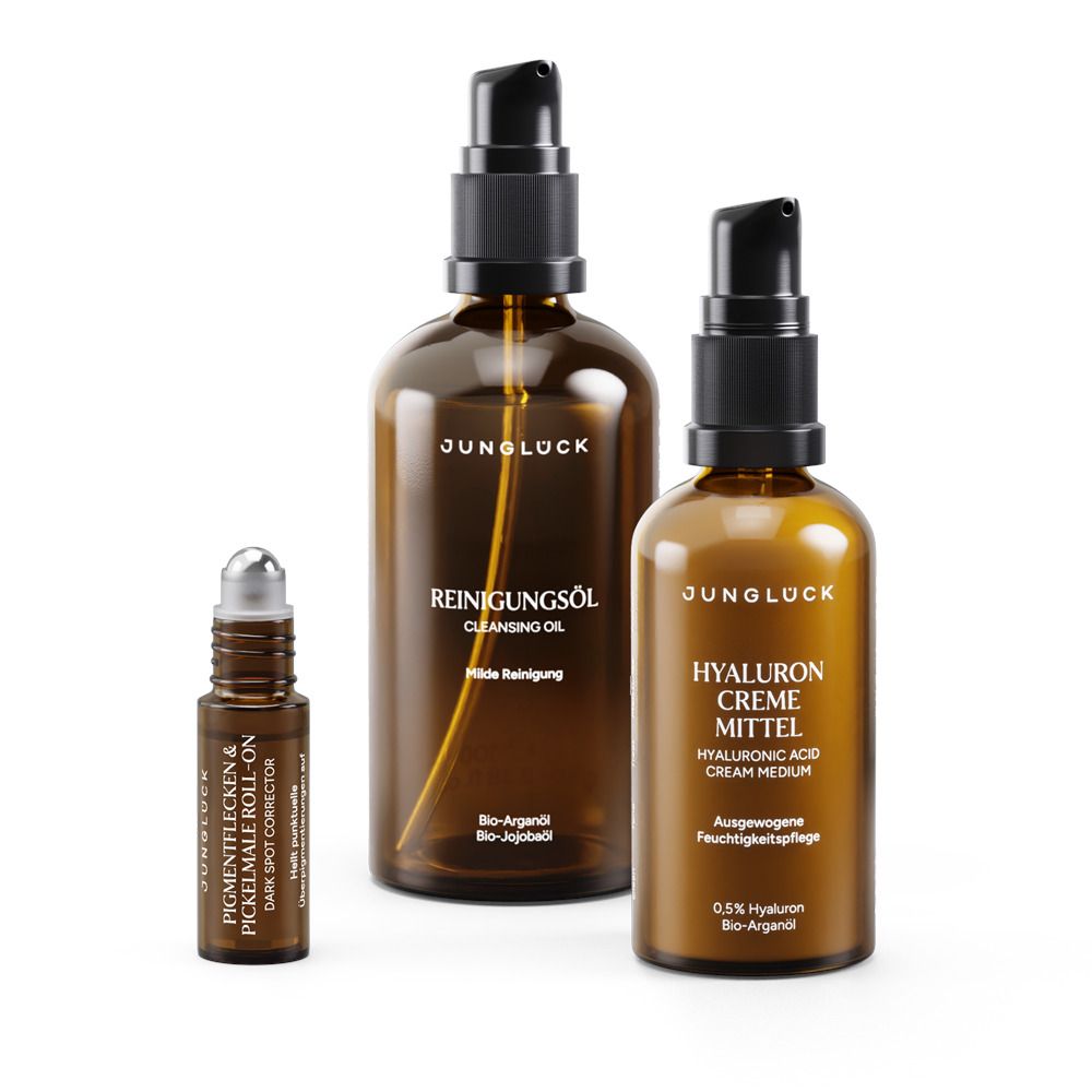 JUNGLÜCK Set Pigmentflecken & Pickelmale aufhellen
