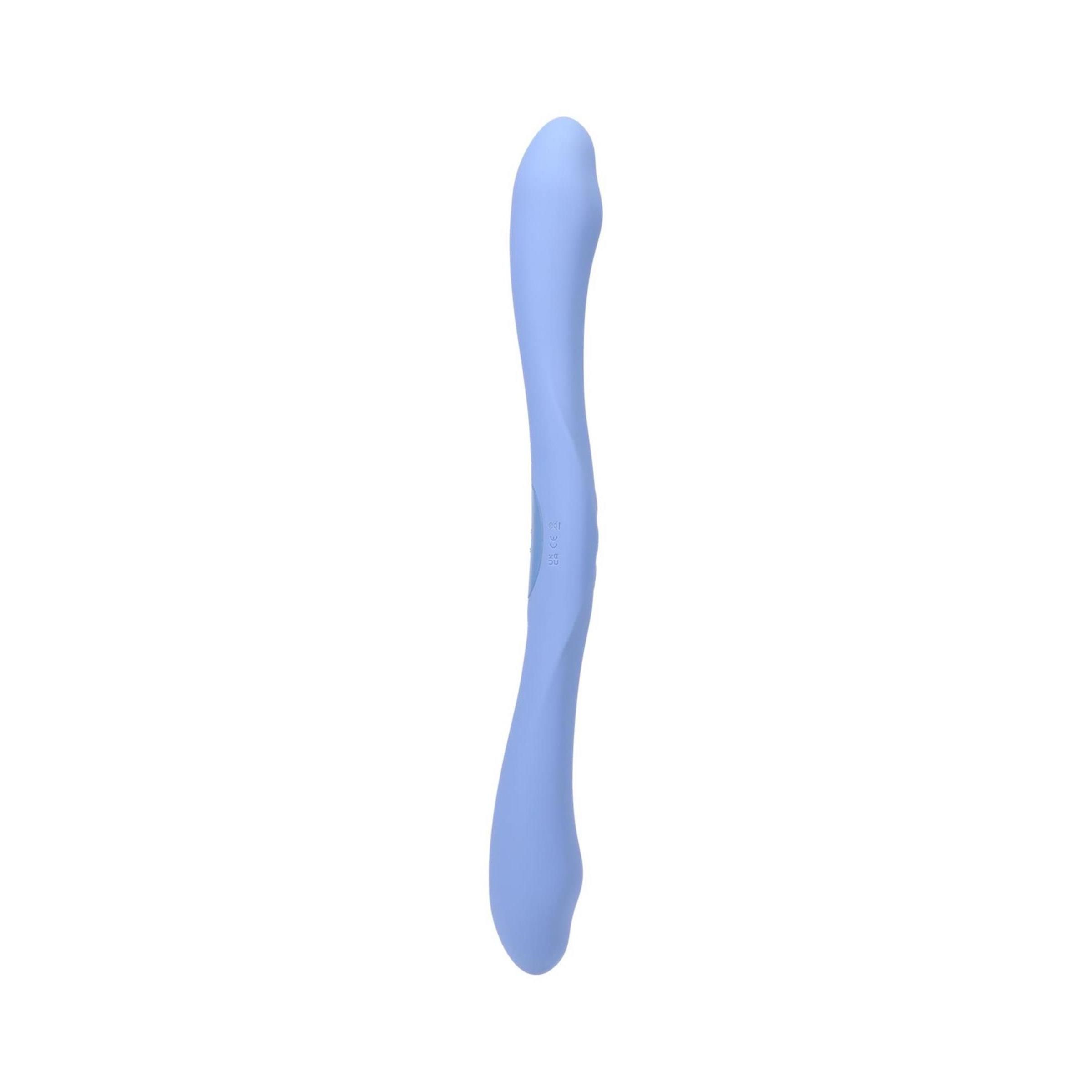 Doc Johnson - Duet - Double Ended Vibrator with Wireless Remote - Periwinkle