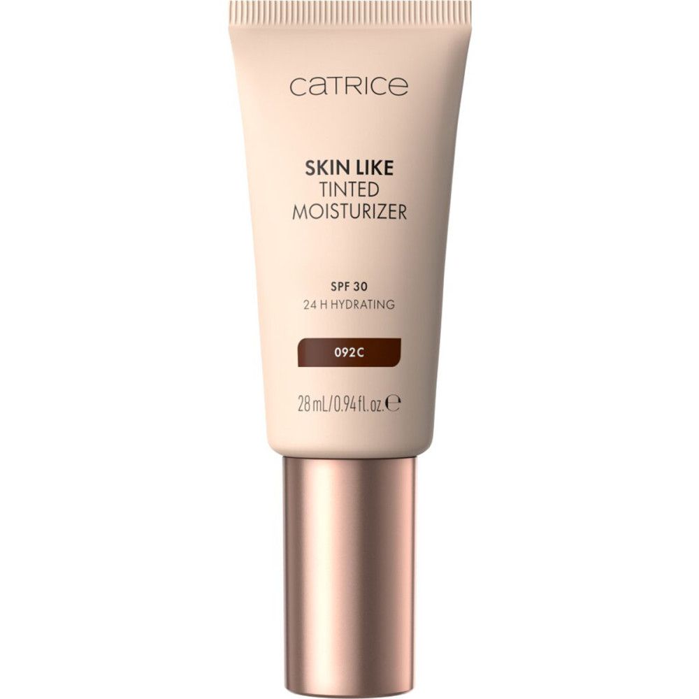 Catrice Skin Like getönte Feuchtigkeitscreme. Tube mit Dosierpumpe. Farbton 092C. SPF 30. 28 ml.