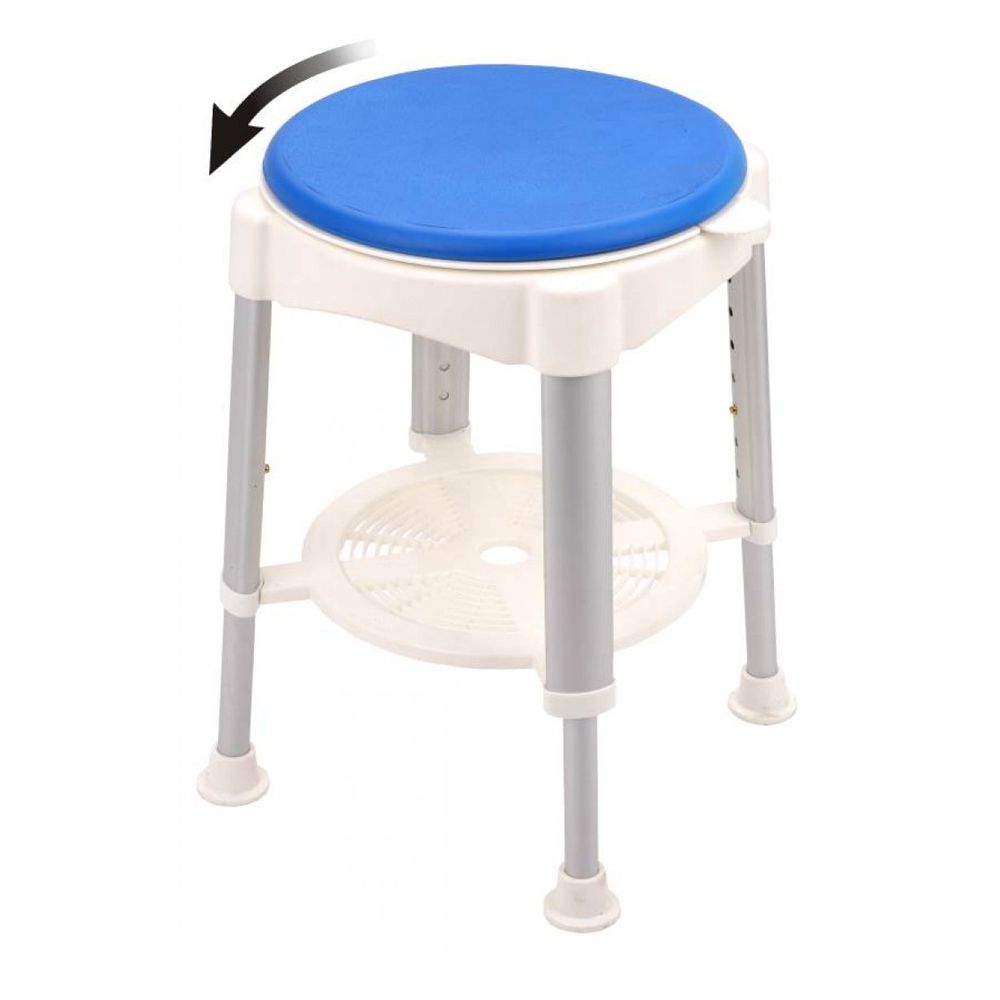 Runder Duschhocker mit Drehsitz