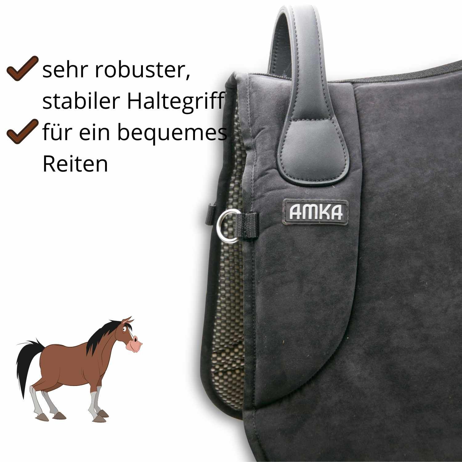 AMKA Wildleder Reitpad