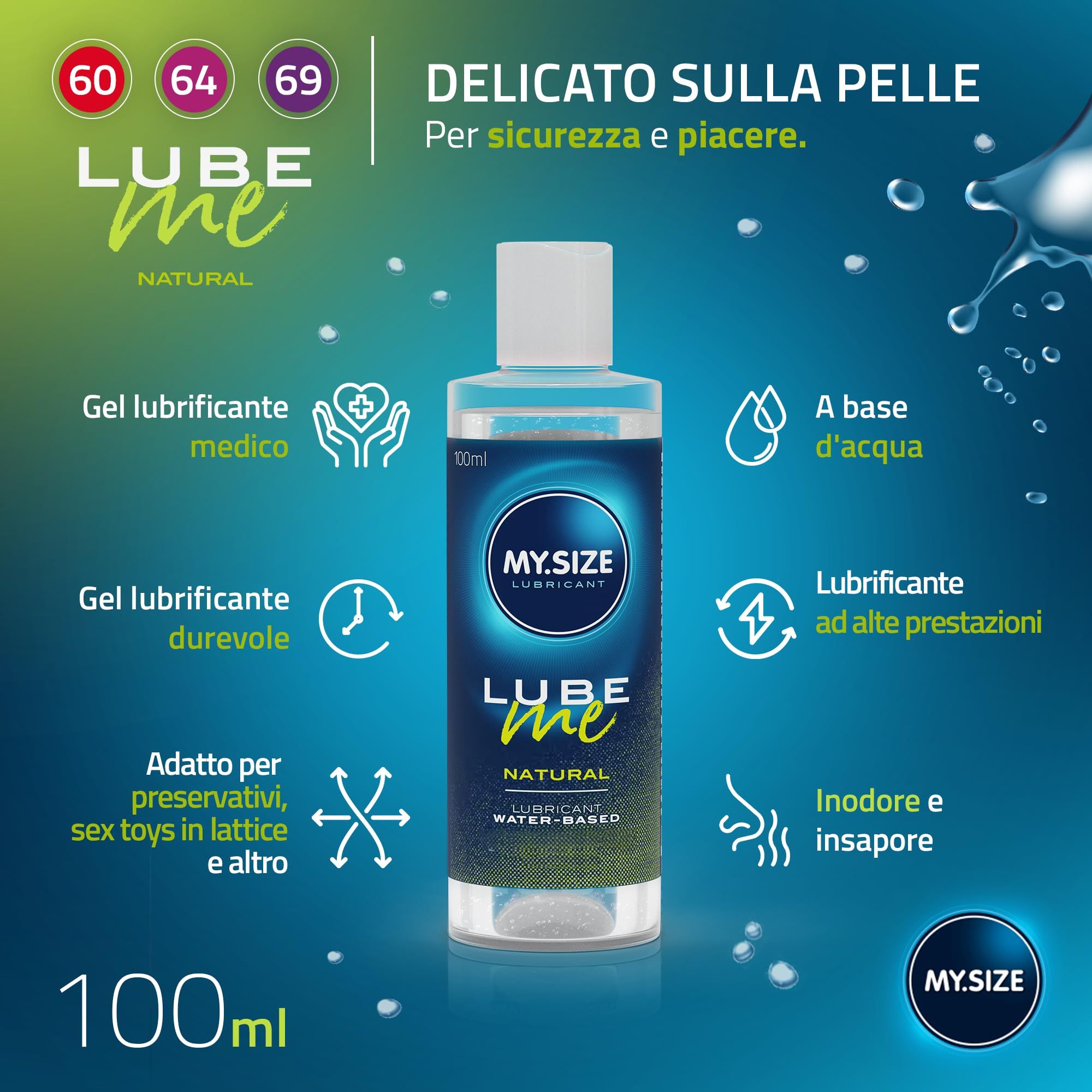 MY.SIZE Kondome + LUBE ME Natural Set