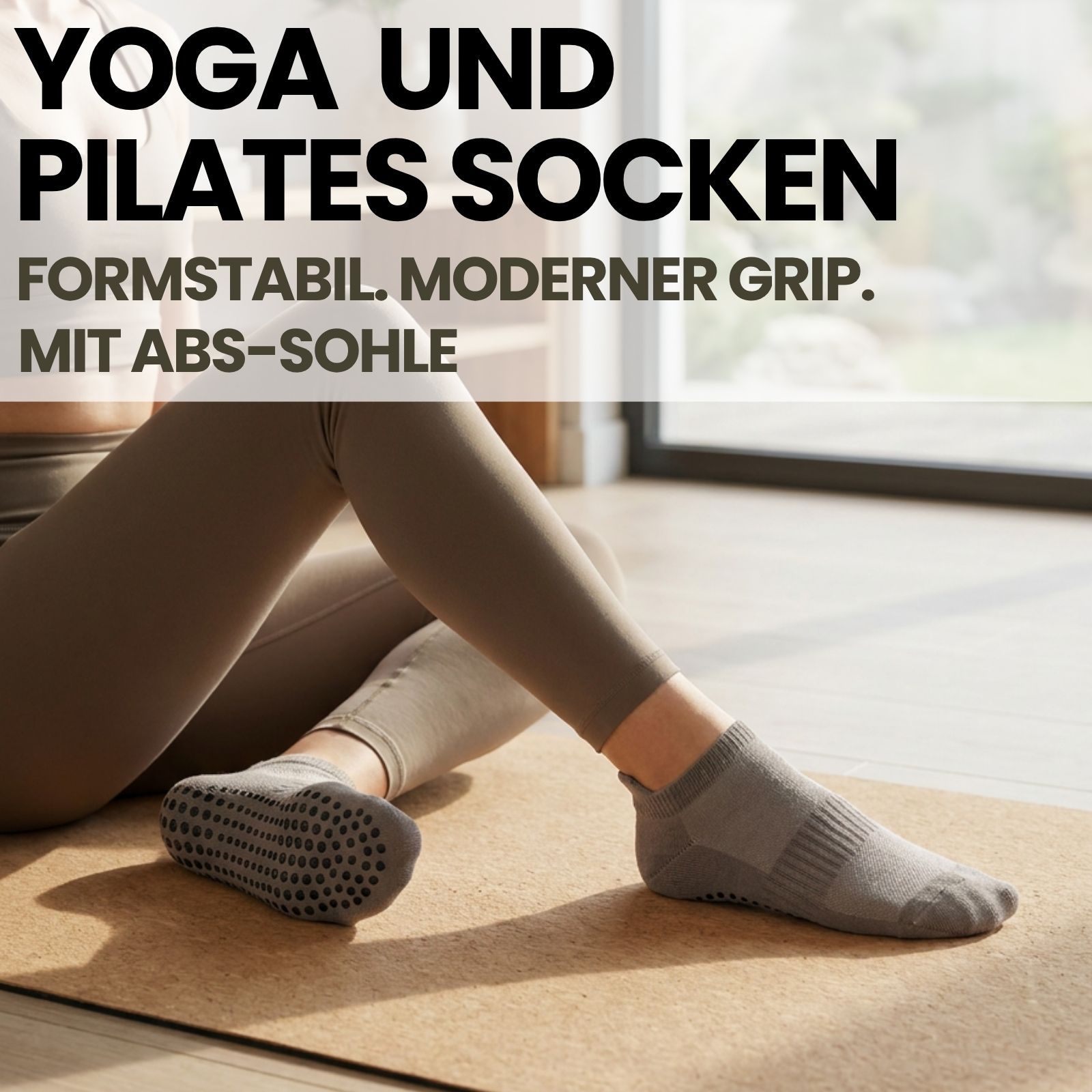 Yoga & Pilates Sportsneakersocken mit ABS-Sohle für Damen & Herren