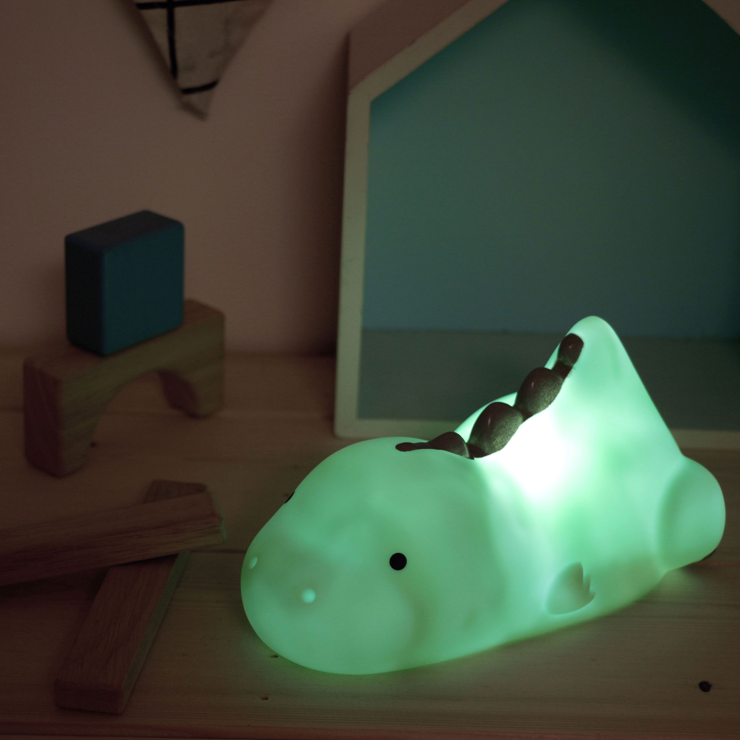 reer lumilu Lazy Friends Dino, Nachtlicht, LED, Timer