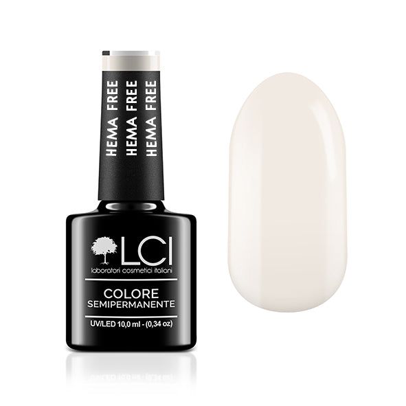 LCI Cosmetics - Smalto Semipermanente - Hema Free LCI - Bianco Latte