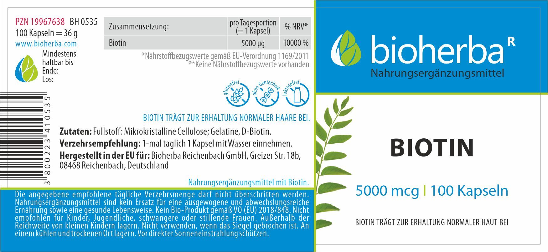 Bioherba Biotin Kapseln