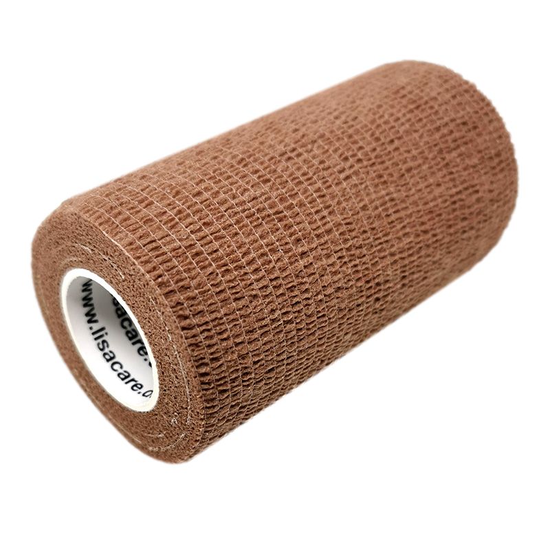 LisaCare kohäsive Bandage - Braun - 10cm x 4,5m