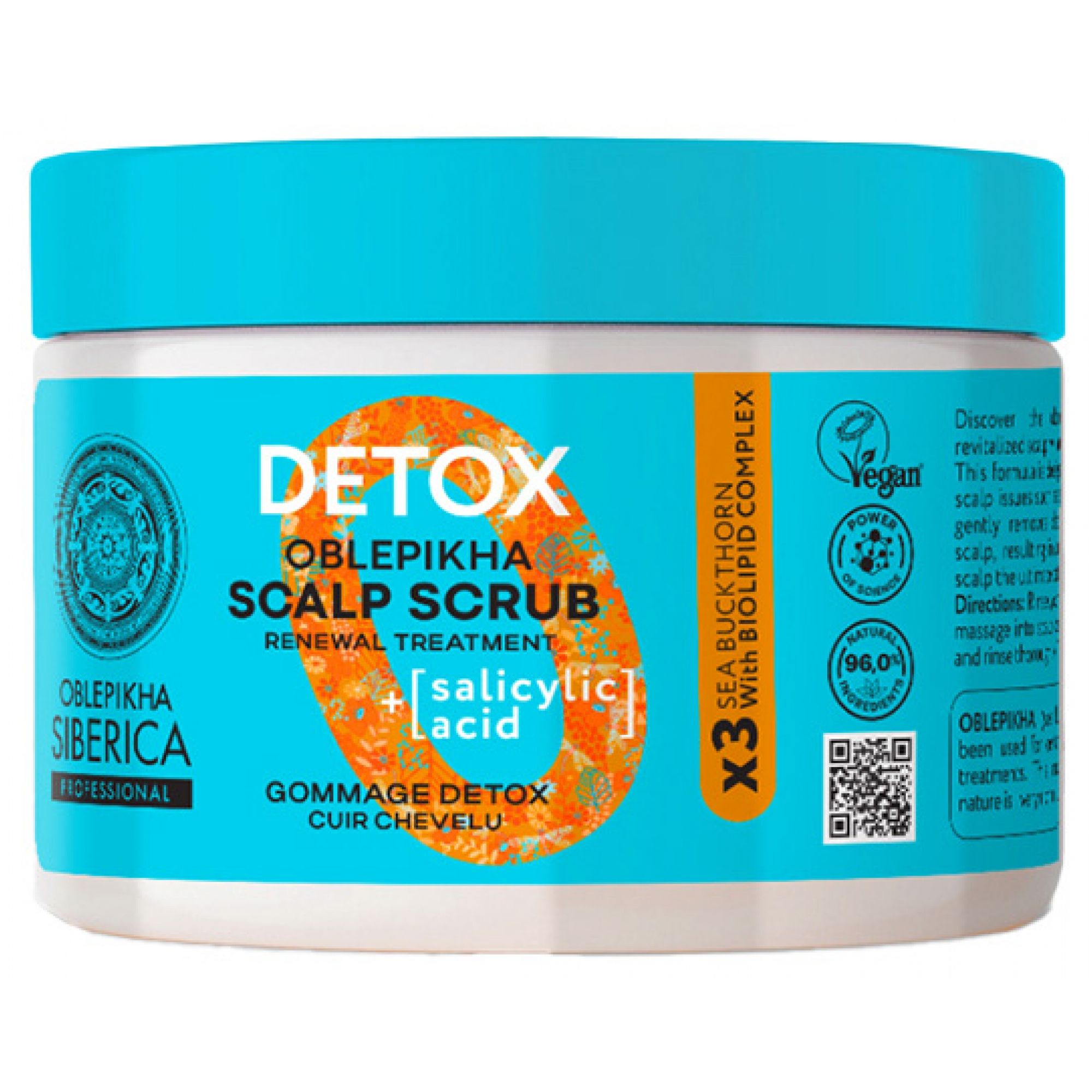 Natura Siberica Oblepikha Detox Peeling Kopfhaut 19,2x6,8x6,8 cm