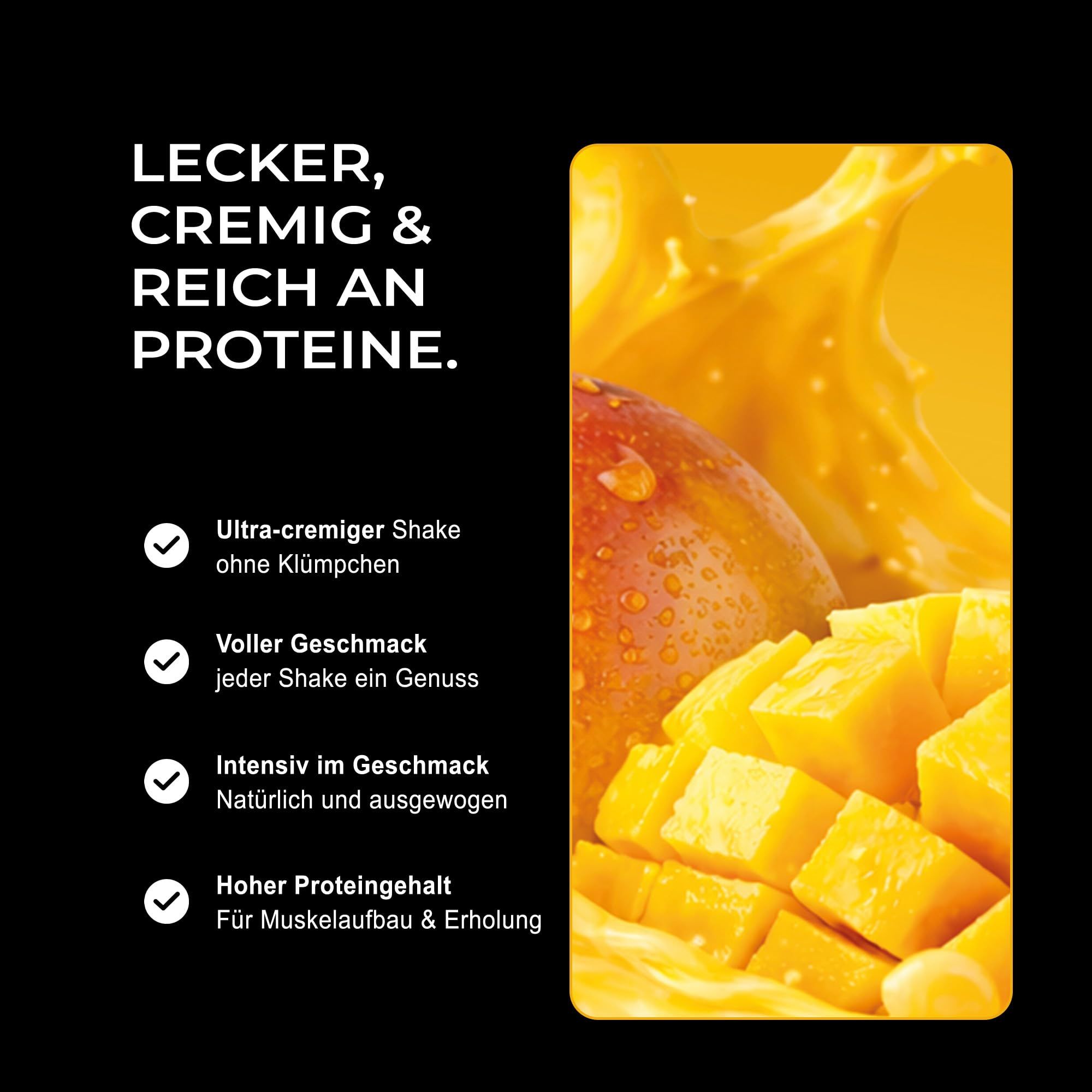 Neosupps Vison Whey Mango Lassi, Proteinpulver zum Abnehmen & Muskelaufbau