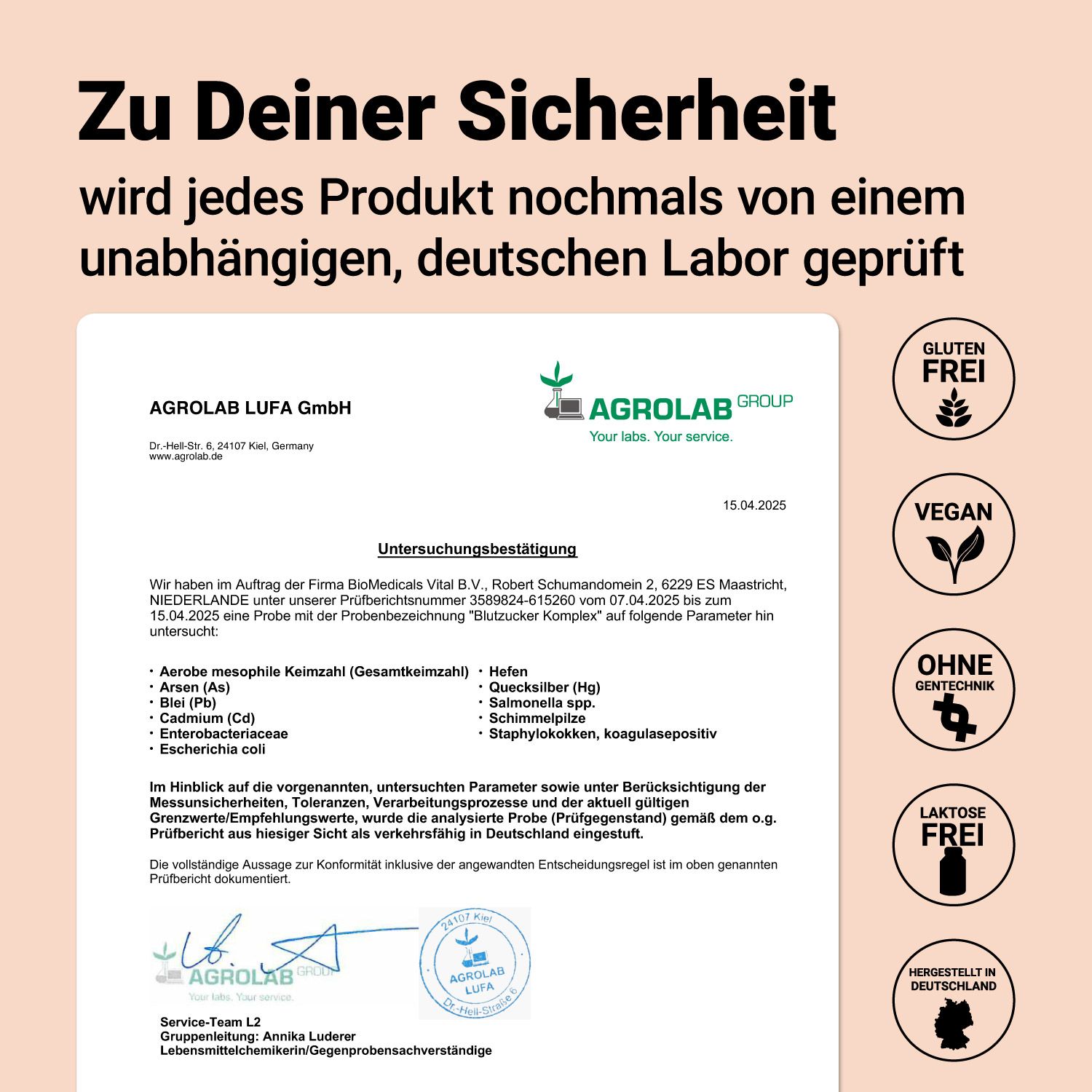 Blutzucker Komplex 60 vegane Kapseln mit u.a. Ceylon Zimt, Chrom, Magnesium DocVital®