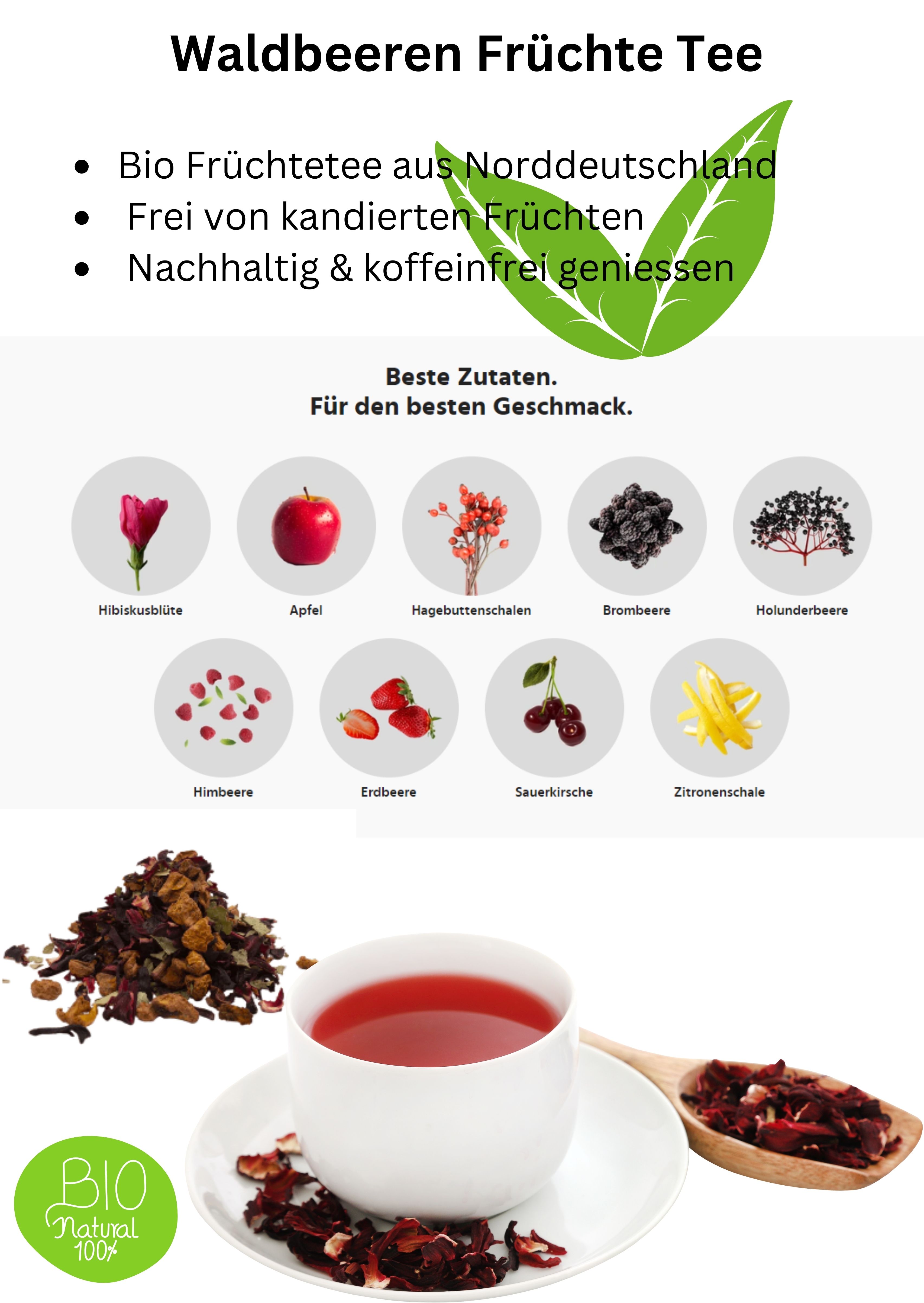 Linecase Bio Waldberren Früchte Tee