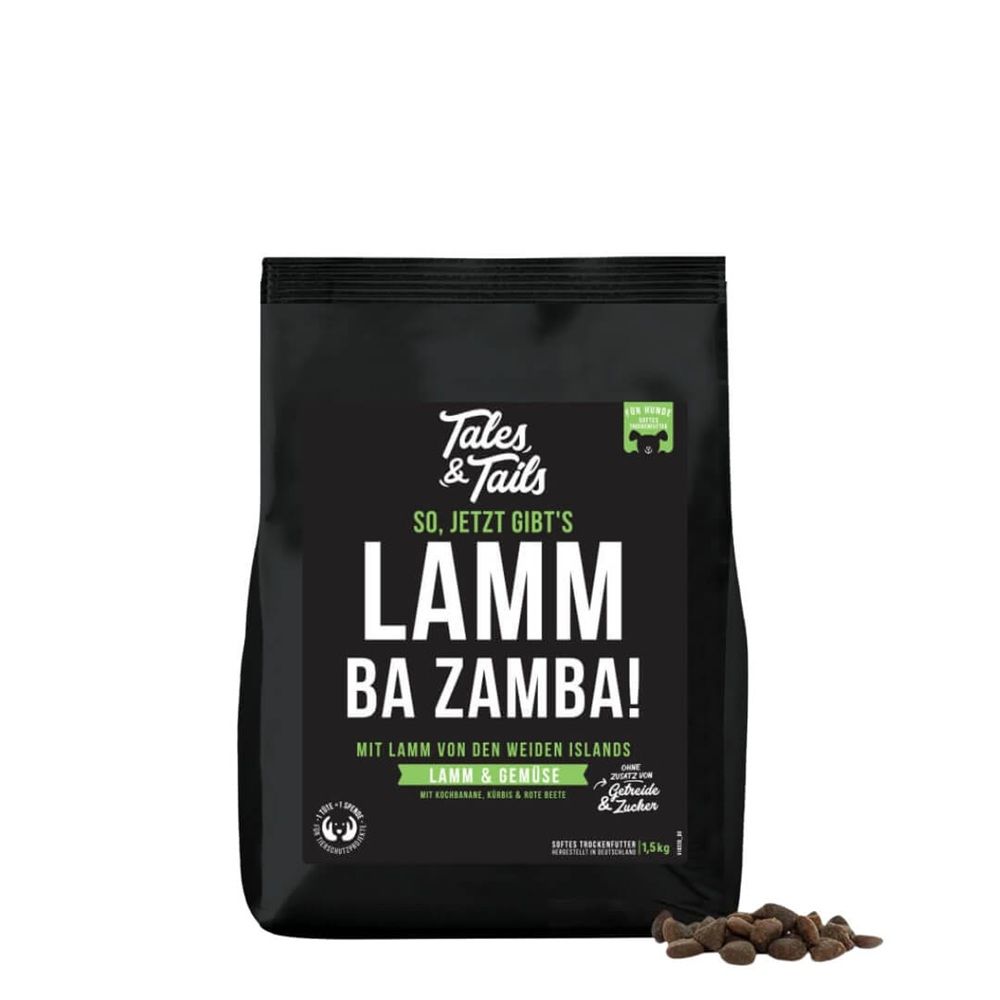 Tales & Tails Jetzt gibt's LammBa Zamba - Softes Trockenfutter mit Lamm