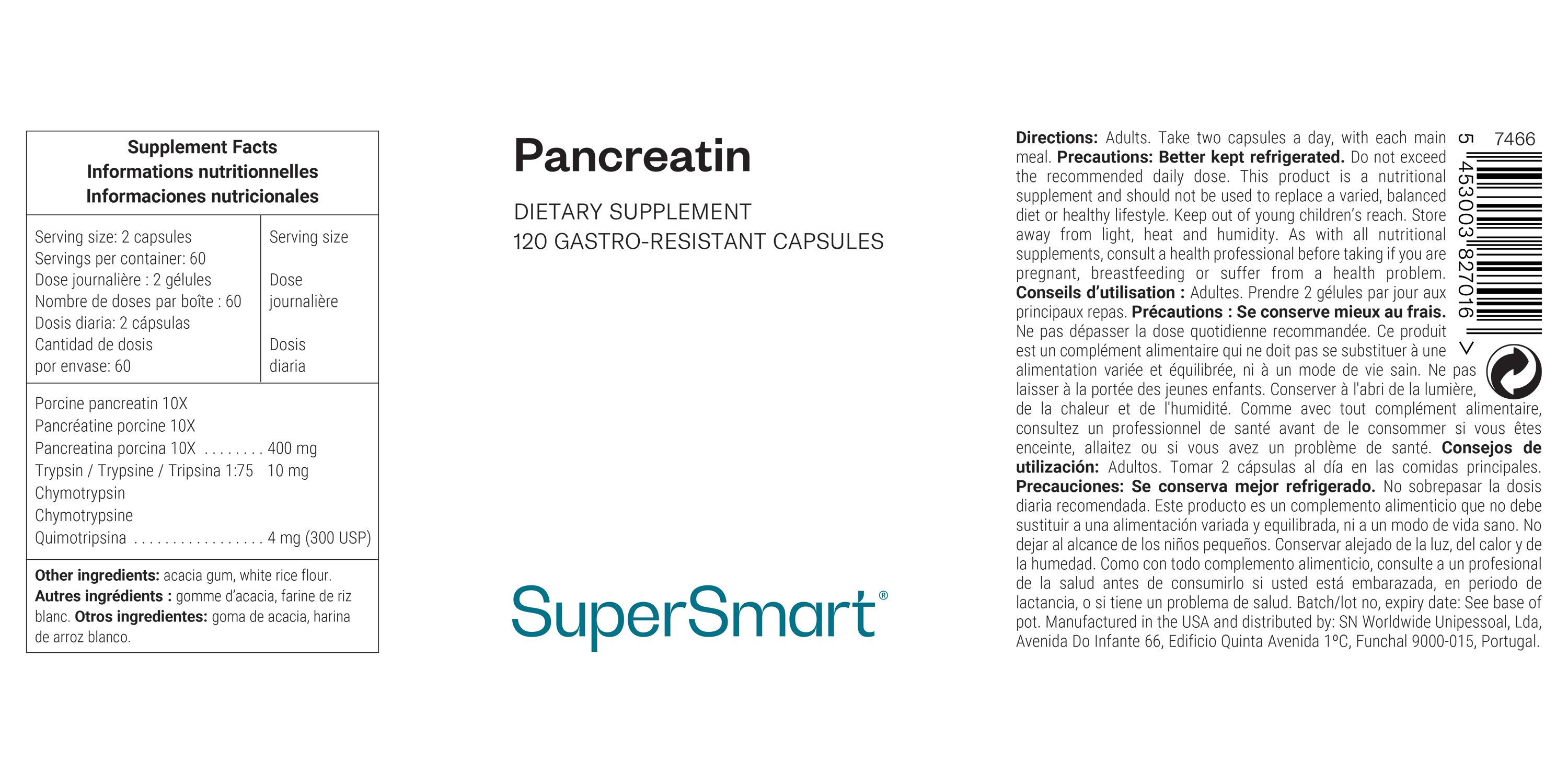 SuperSmart - Pancreatin 120 St