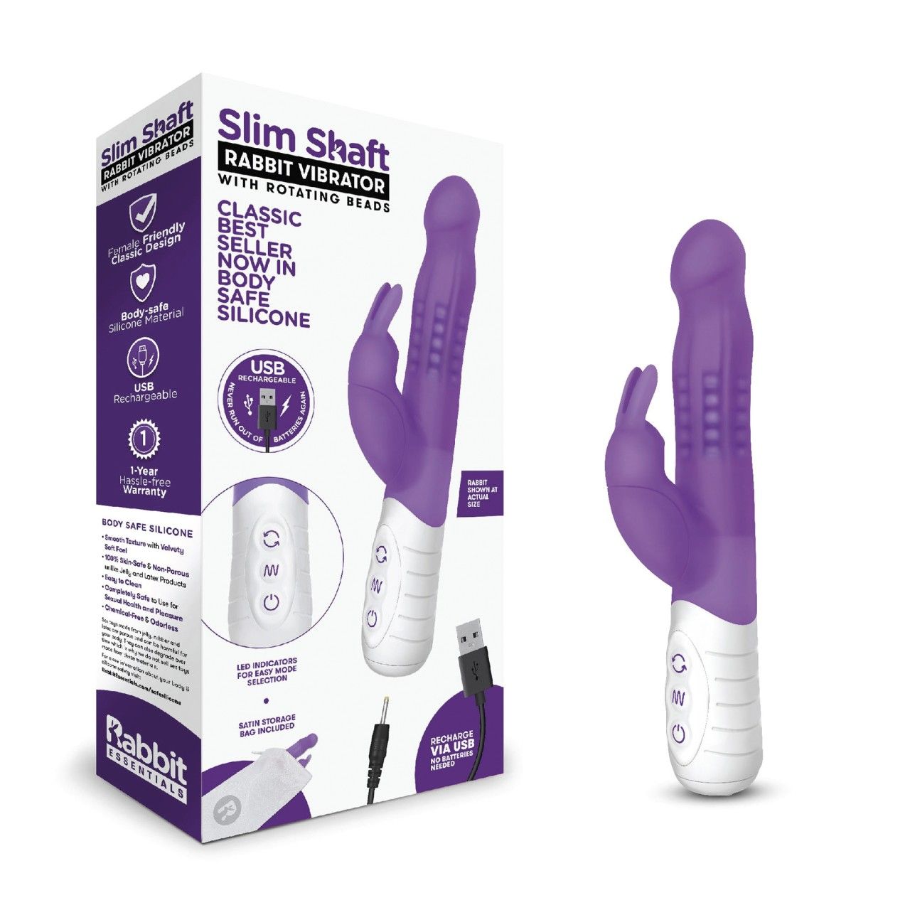 RABBIT ESSENTIALS - Vibrator mit Klitorisstimulation