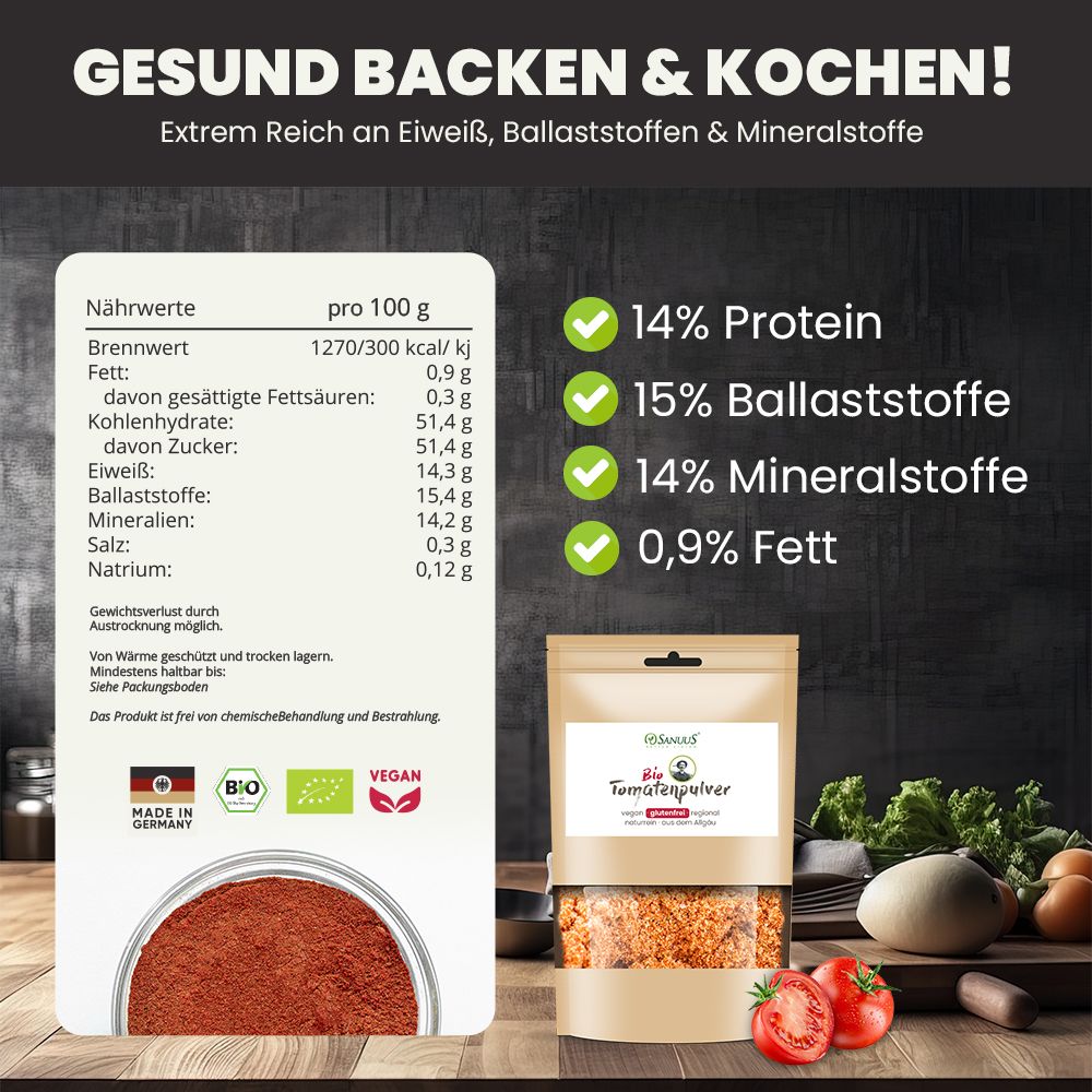 SANUUS Bio Tomatenpulver 500g