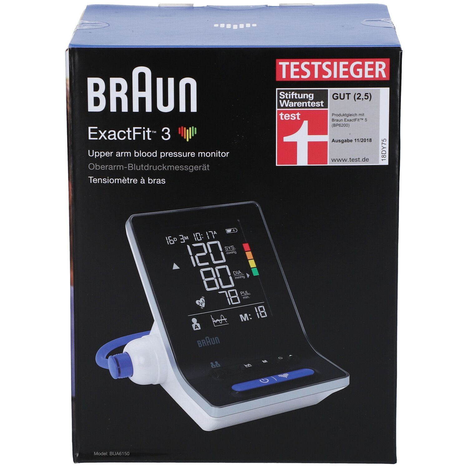 BRAUN Blutdruckmessgerät ExactFit™ 3 1 St - Shop Apotheke