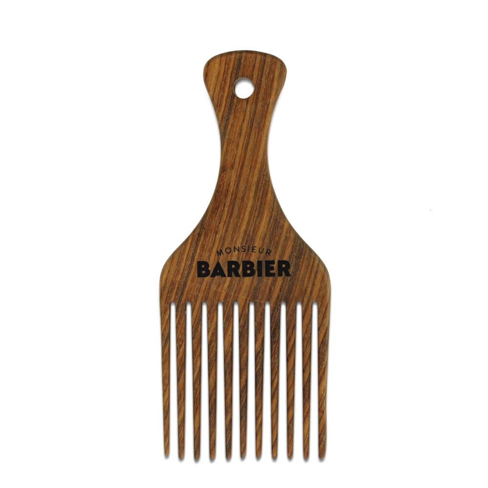 Monsieur BARBIER - Afro-Styling-Kamm für Bart und Haare aus Sandelholz