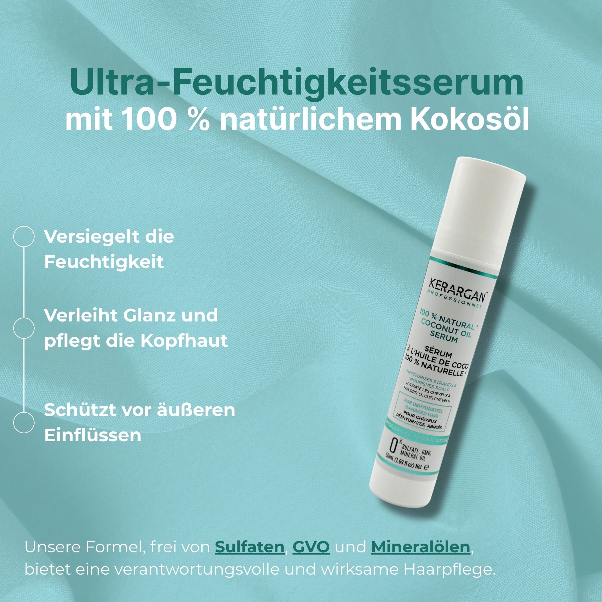 Kerargan - Feuchtigkeits-Serum mit Kokosöl