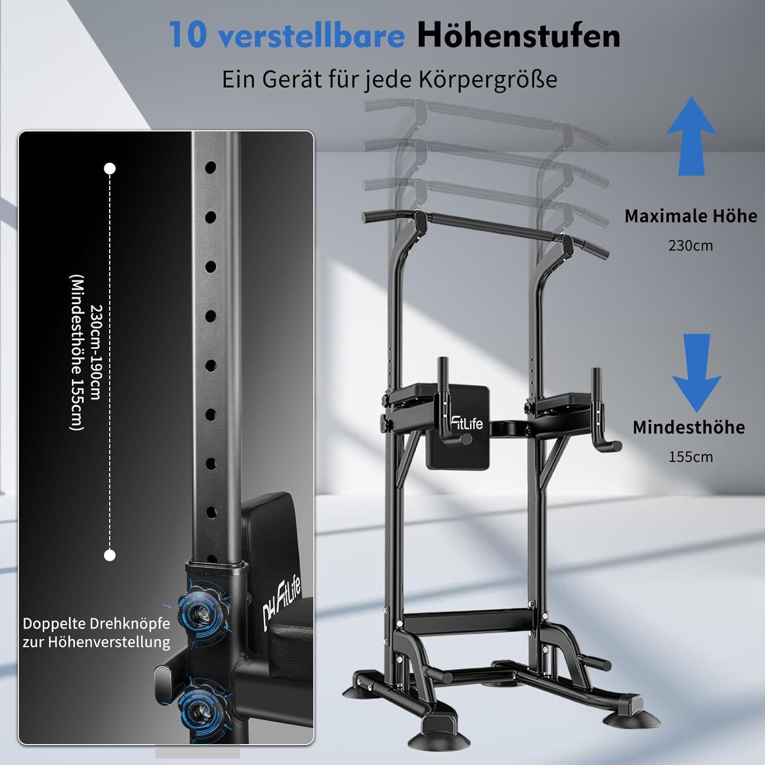 DH FitLife multifunktional Dip Station
