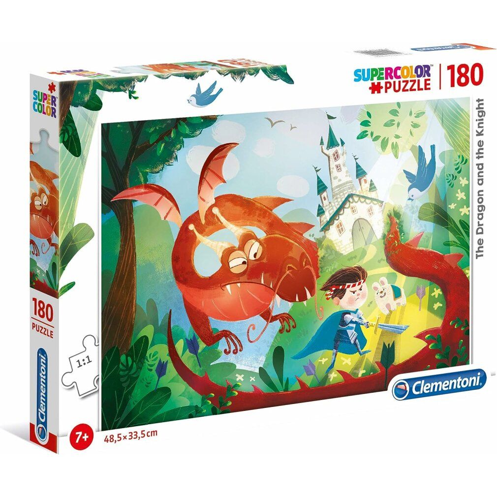 clementoni Puzzle Drache und Ritter 180 Teile