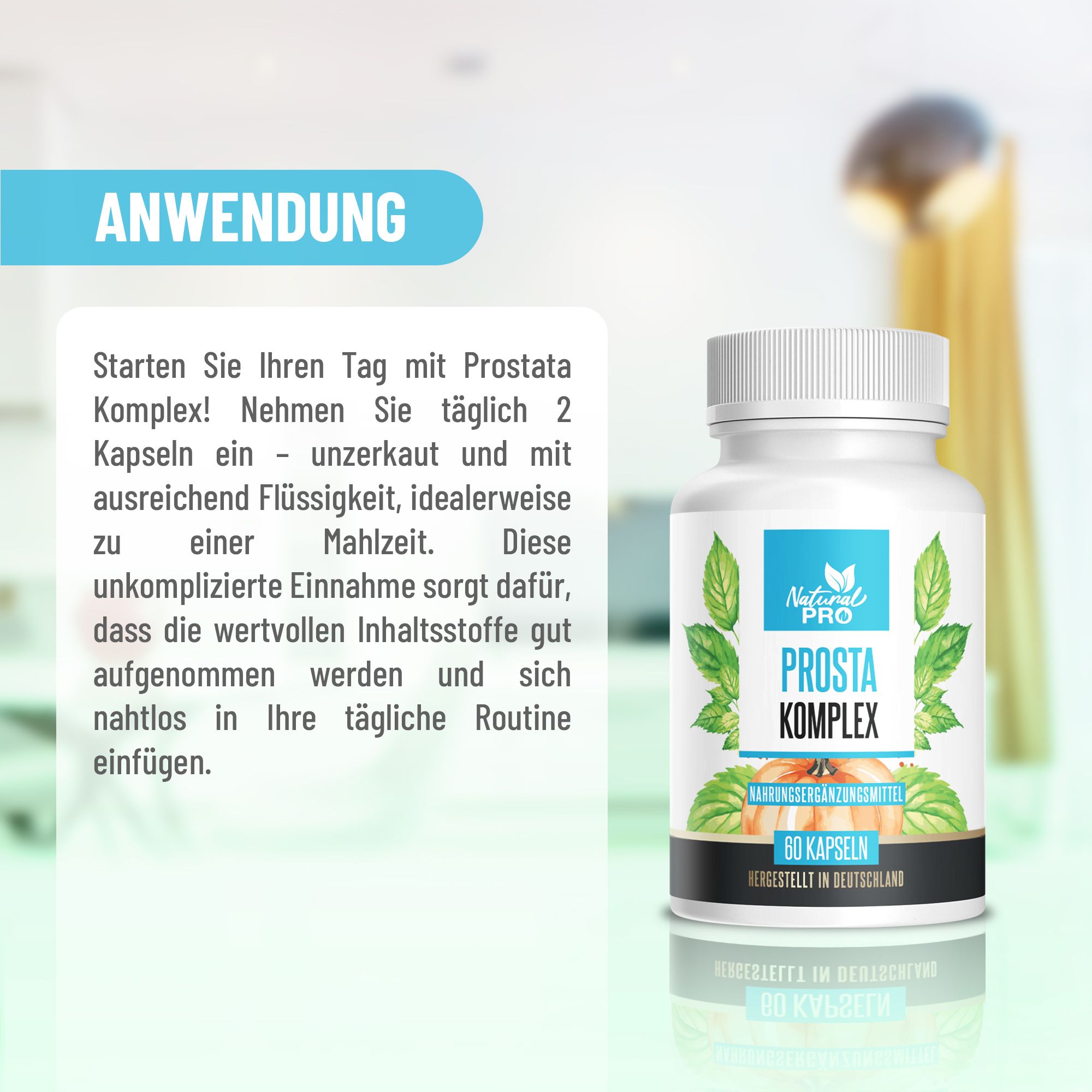 Natural Pro | Prostata Komplex bei Frauen & Männer | HOCHDOSIERT