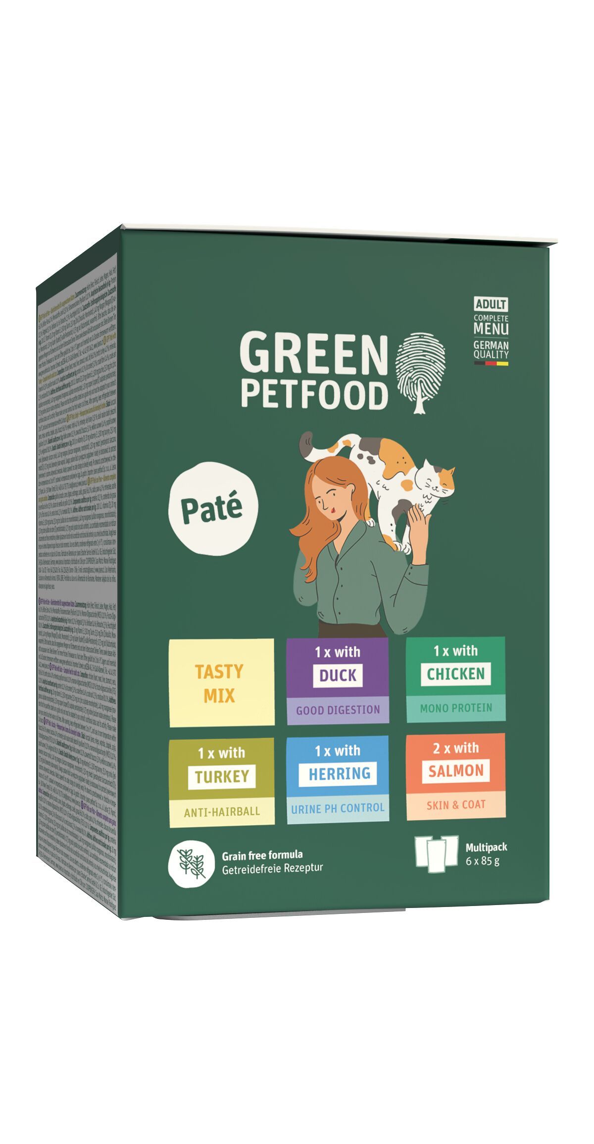 Green Petfood Cat MP Paté Tasty Mix