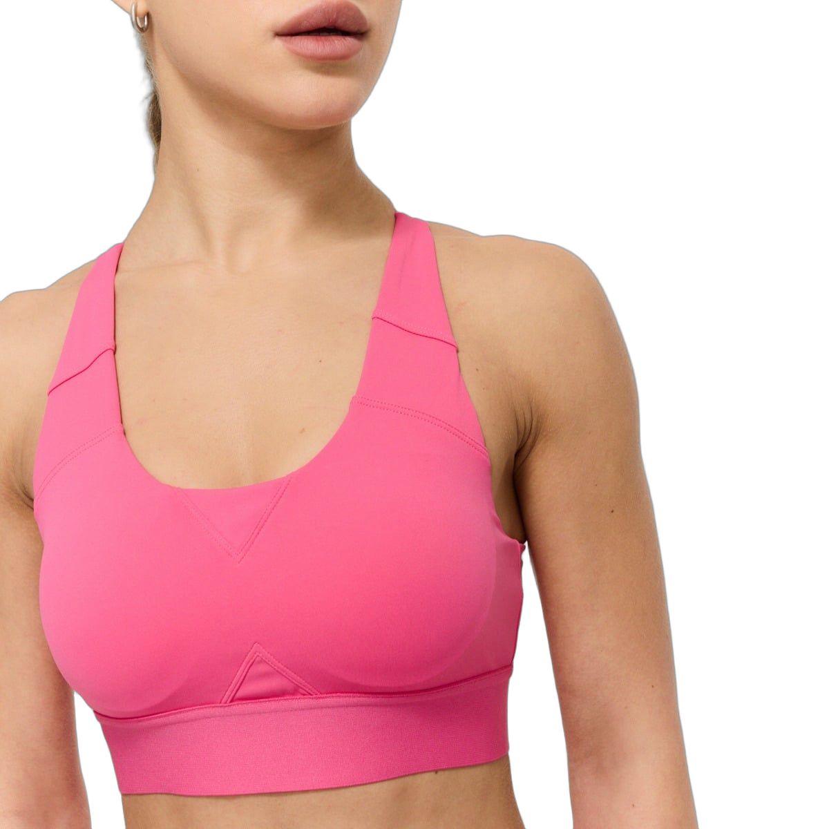GymBeam Sport-BH Damen mit gekreuzten verstellbaren Trägern Limitless Dragonfruit
