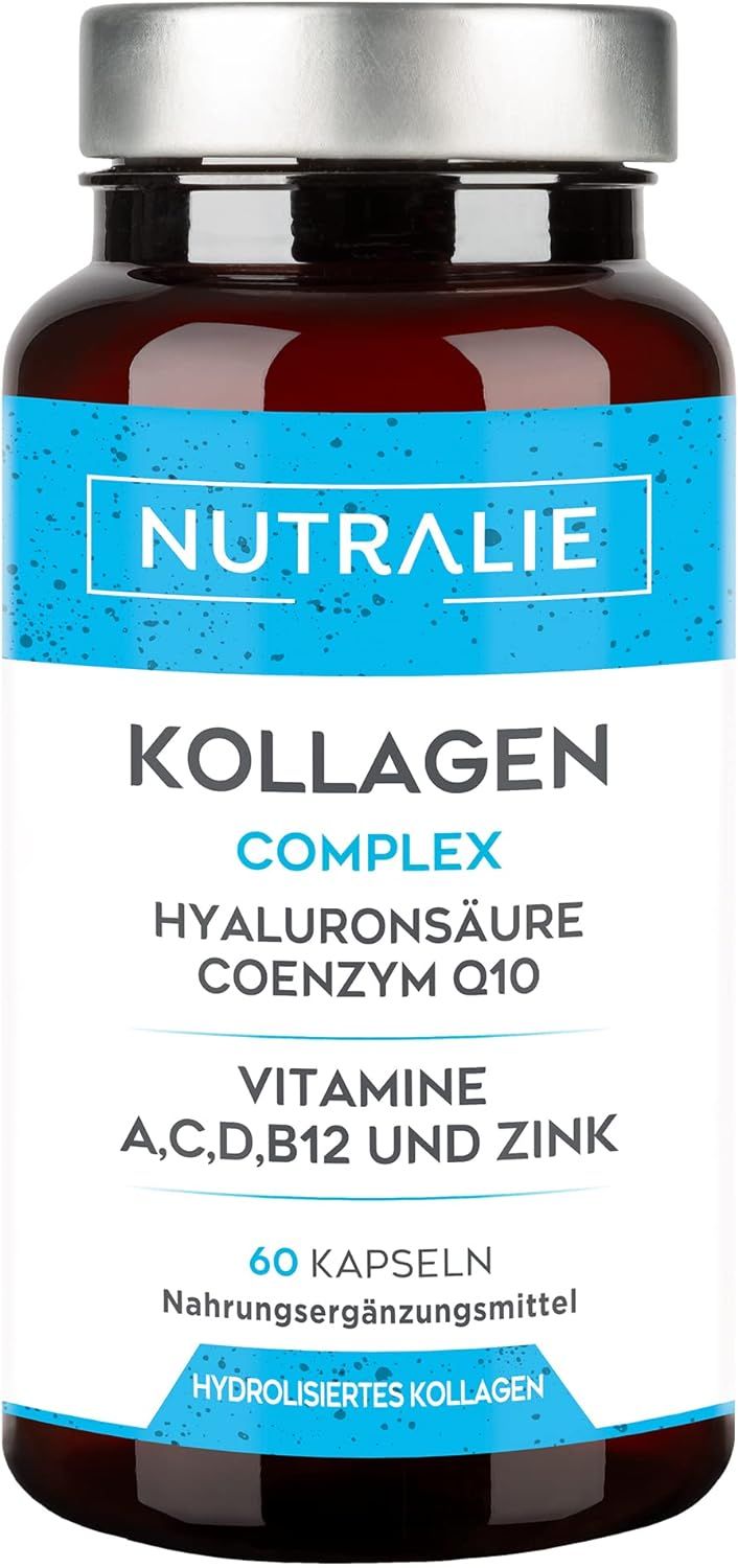 Nutralie  Kollagen + Hyaluronsäure + Coenzym Q10 + Vitamine A, C, D und B12 + Zink