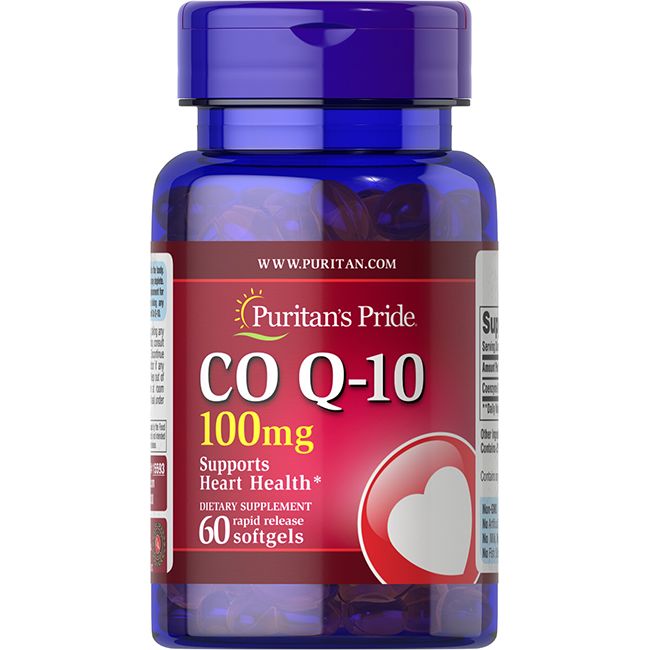 Puritan's Pride Q-Sorb™ Coenzym Co Q-10 100 mg mit schneller Freisetzung 60 Pc