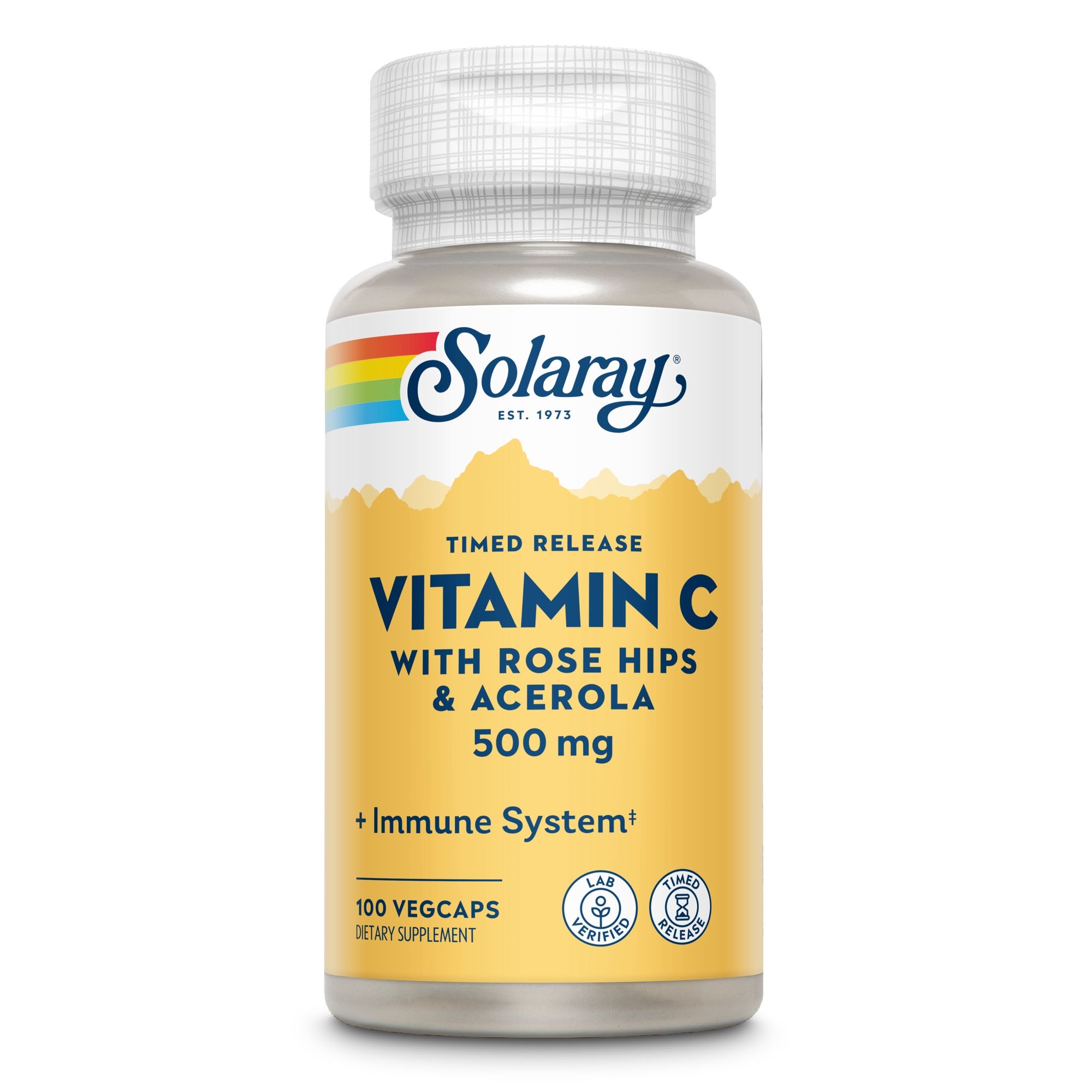 Solaray Vitamin C 500 mg mit Hageb & Acero verzög