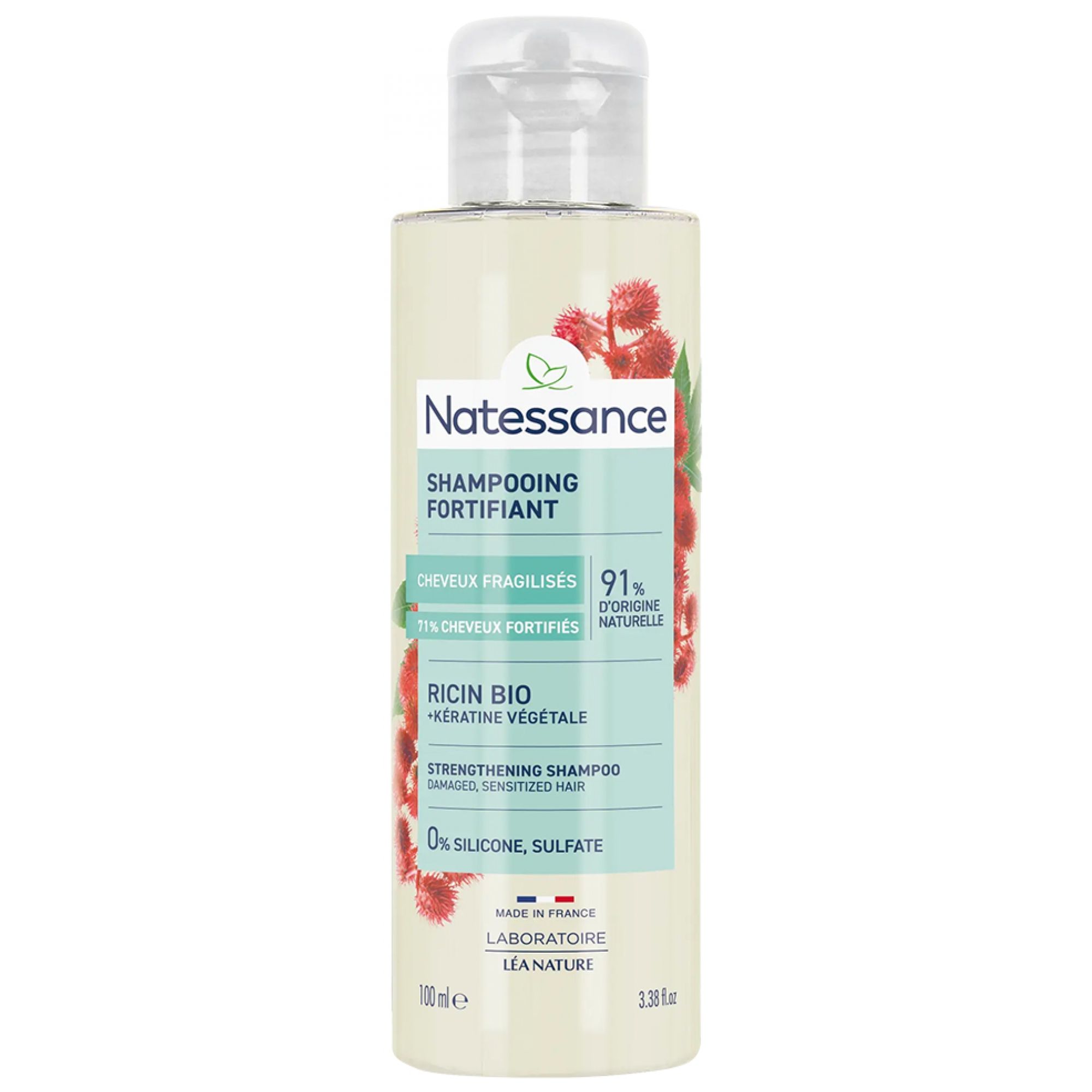 Natessance Reparierendes Stärkendes Shampoo Rizinus 3x5x13,3 cm