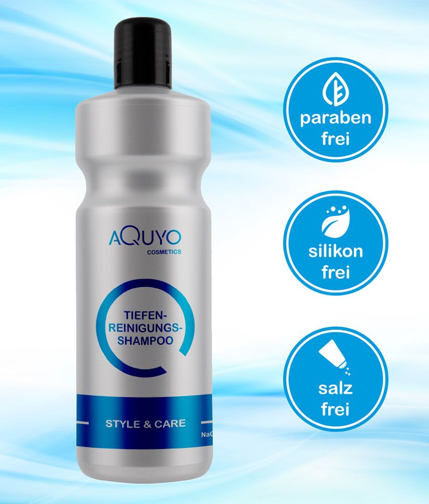 Style & Care Tiefenreinigung Shampoo zur Haarpflege, entfernt Klebereste und Rückstände aus dem Haar