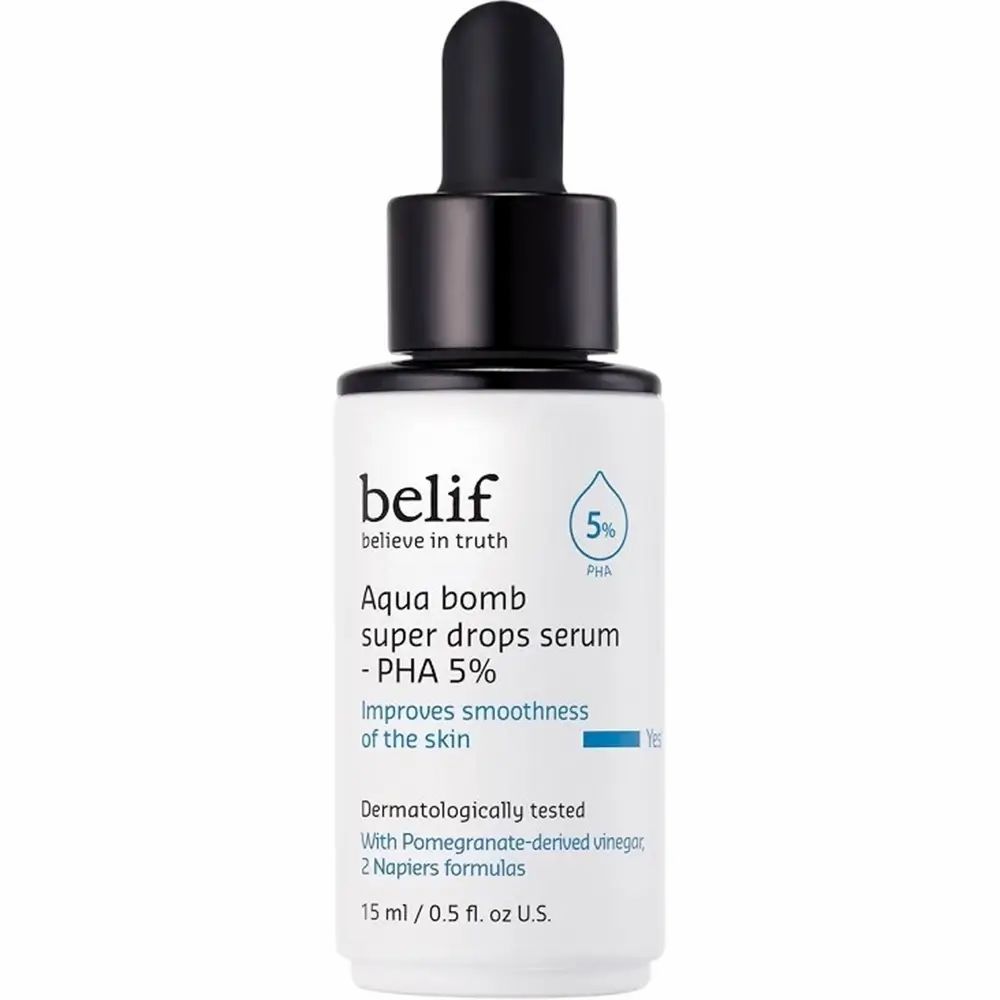 Belif Aqua Bomb Super Drops PHA 5% – feuchtigkeitsspendendes Gesichtsserum