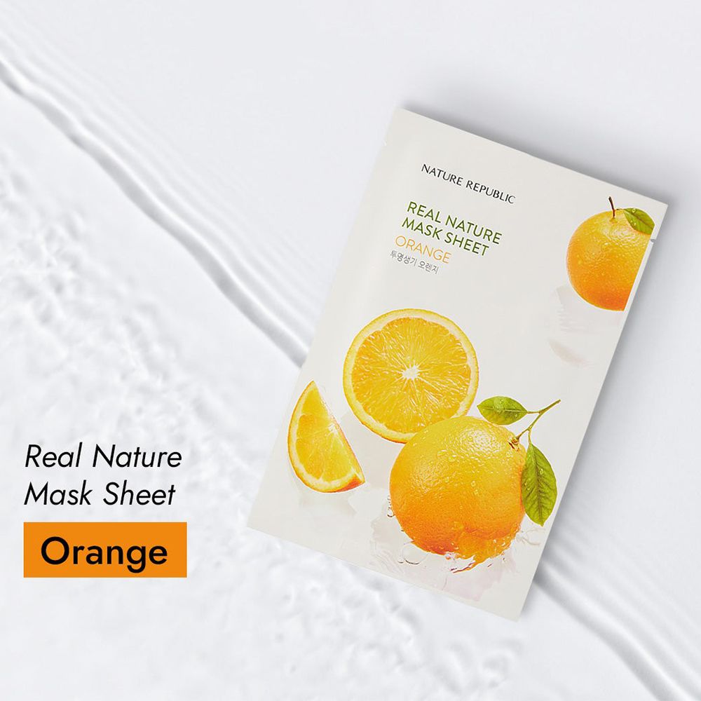 NATURE REPUBLIC Real Nature Orange Face Mask Sheet
