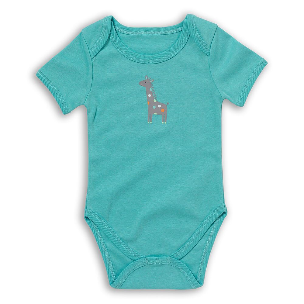 schlummersack Baby Body Kurzarm aus 100% Bio-Baumwolle Größe 86 Safari
