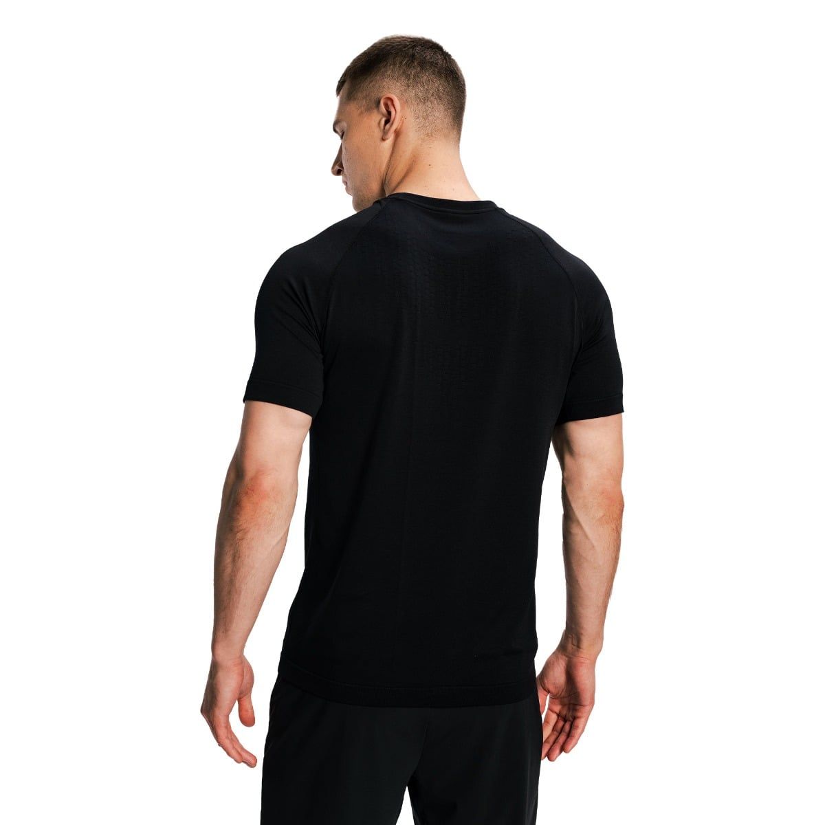 GymBeam T-Shirt Herren locker Kurzarm Schwarz Pulse X Running