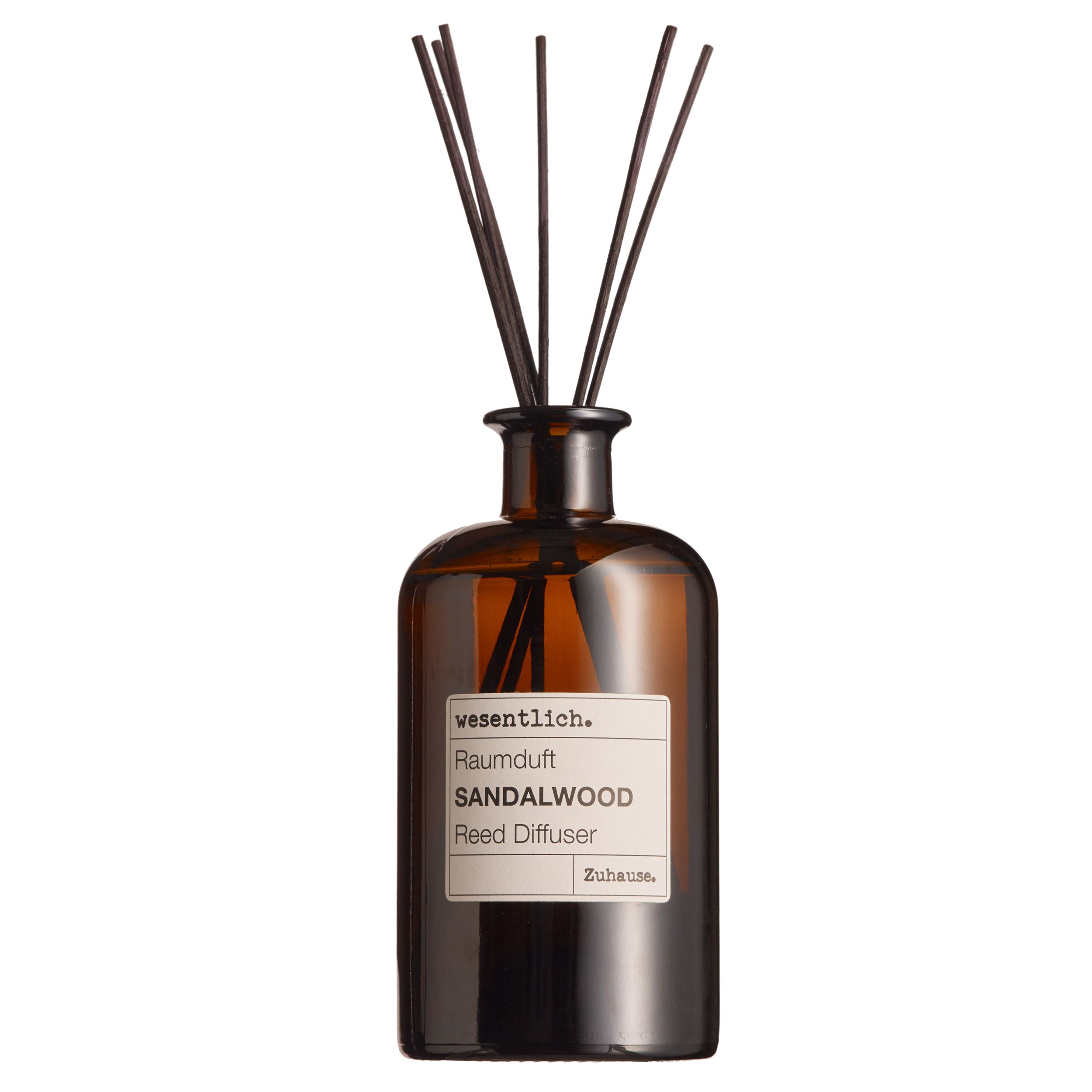 Raumduft Sandalwood inkl. 7 Kapillarstäbchen von wesentlich.