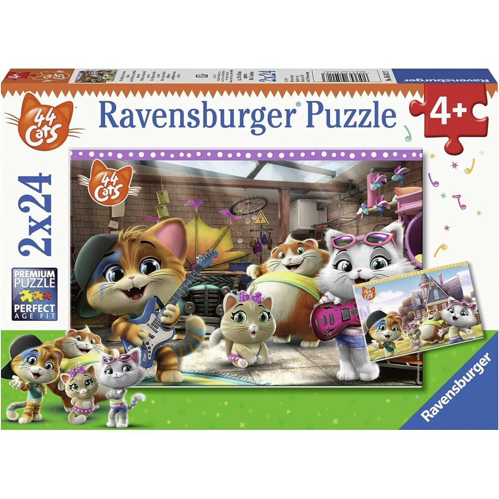 ravensburger Puzzle 44 Katzen 2x24 Teile