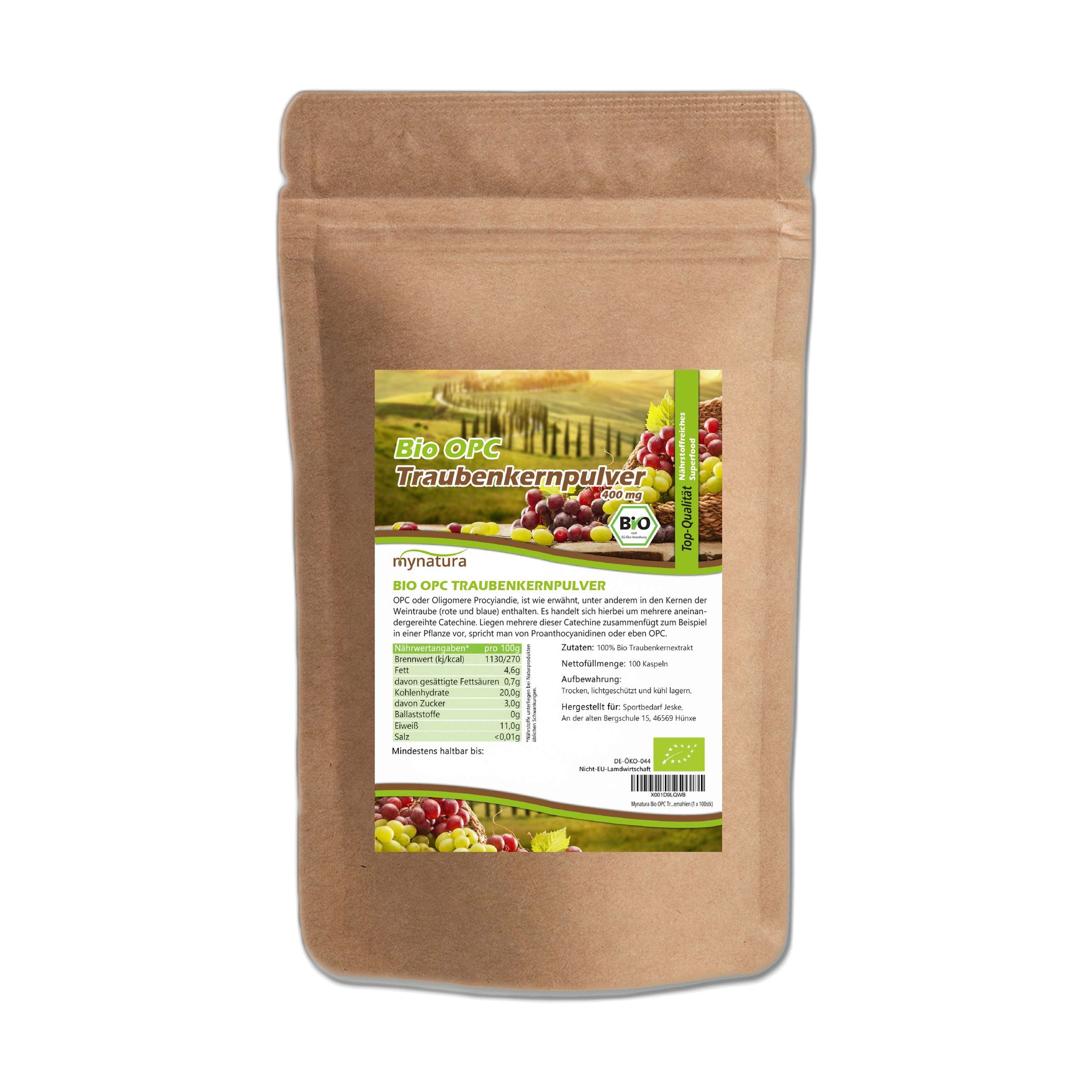 Mynatura Bio OPC Traubenkernextrakt Kapseln 60 g