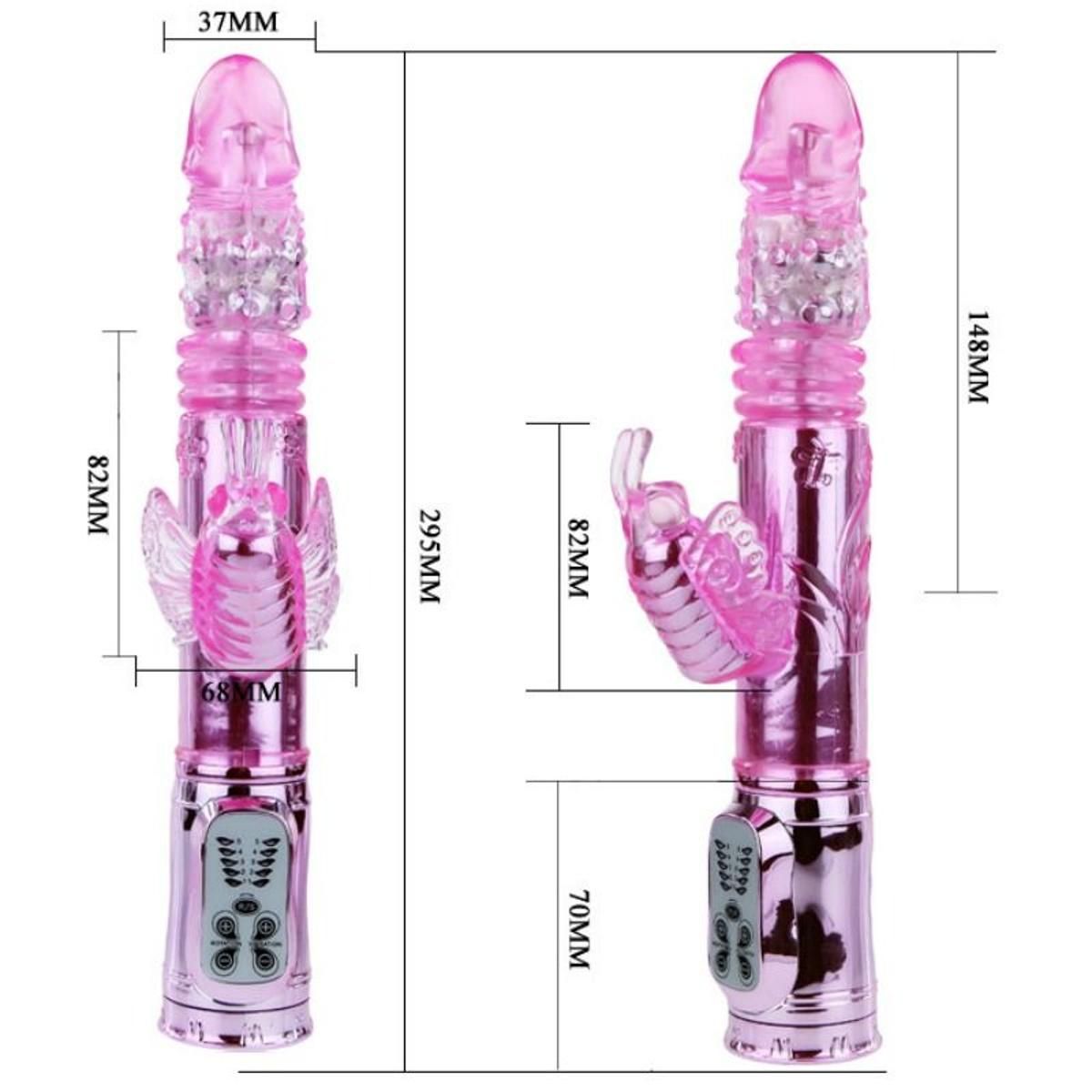 Rabbitivibrator Throbbing Butterfly zur G-Punkt-Stimulation | 5 Vibrationsmodi | Baile