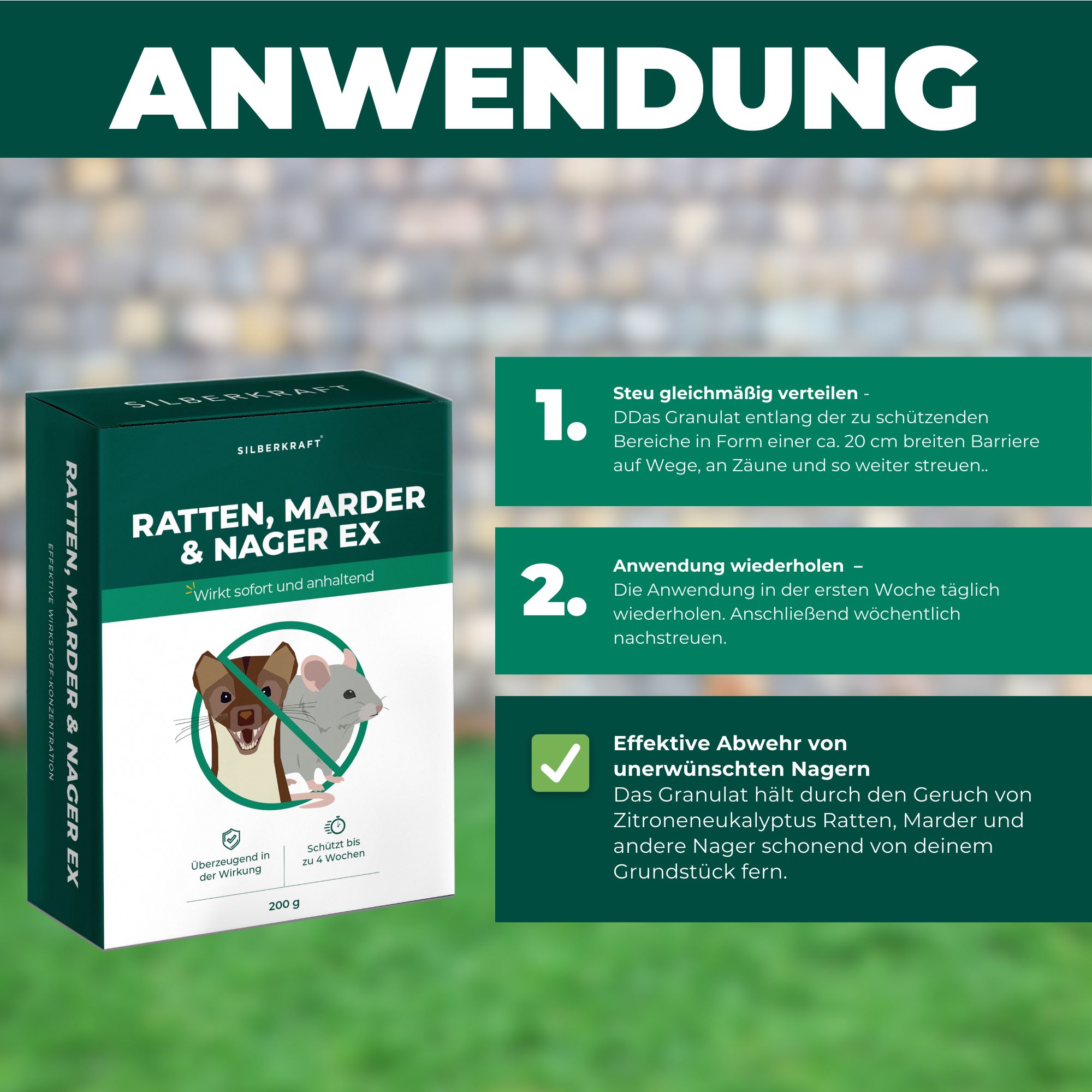 SILBERKRAFT Ratten, Marder & Nager Ex