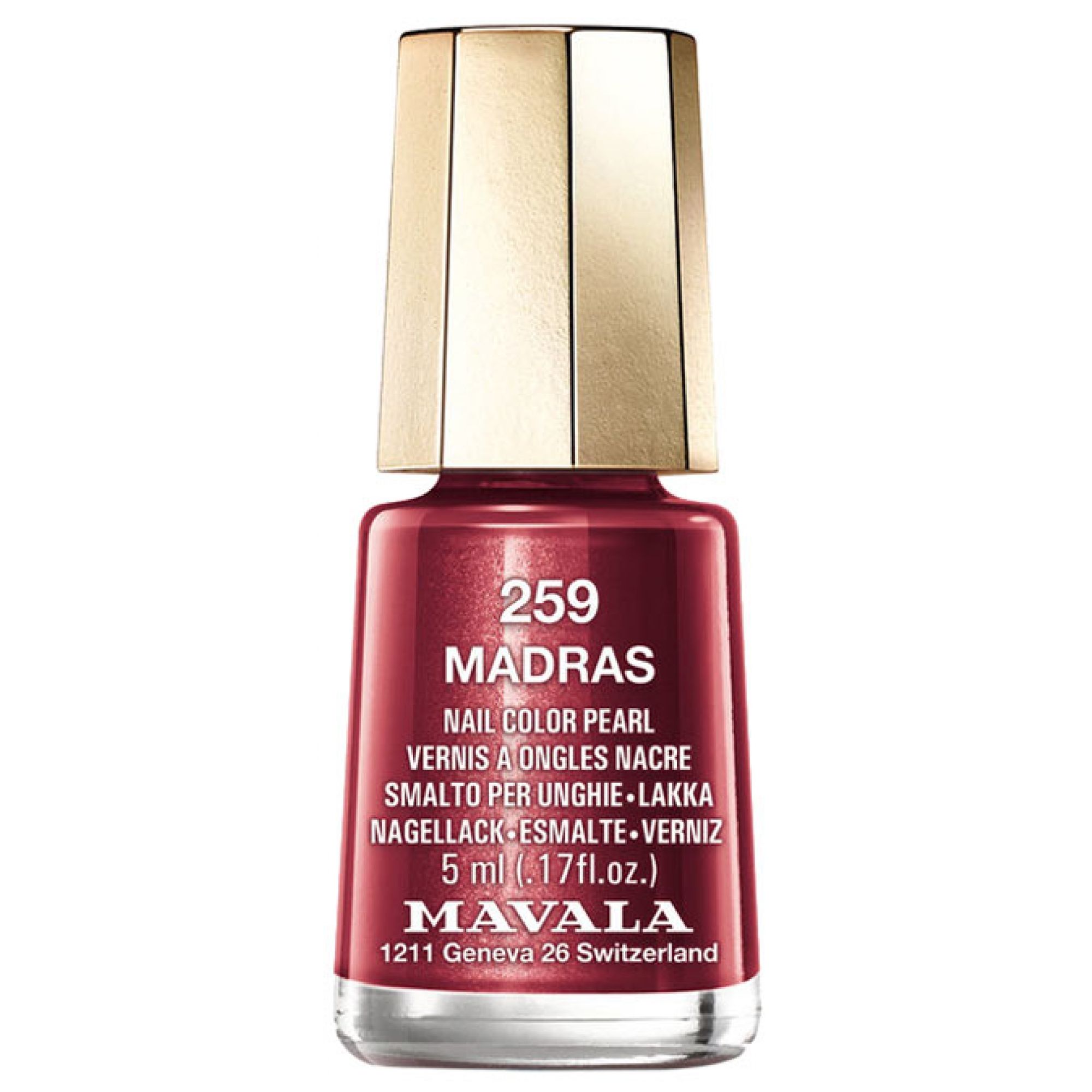 Mavala Mini Color Nagellack Perlmutt 5 ml (Farbe : Rot) 5,5x2,3x2,3 cm