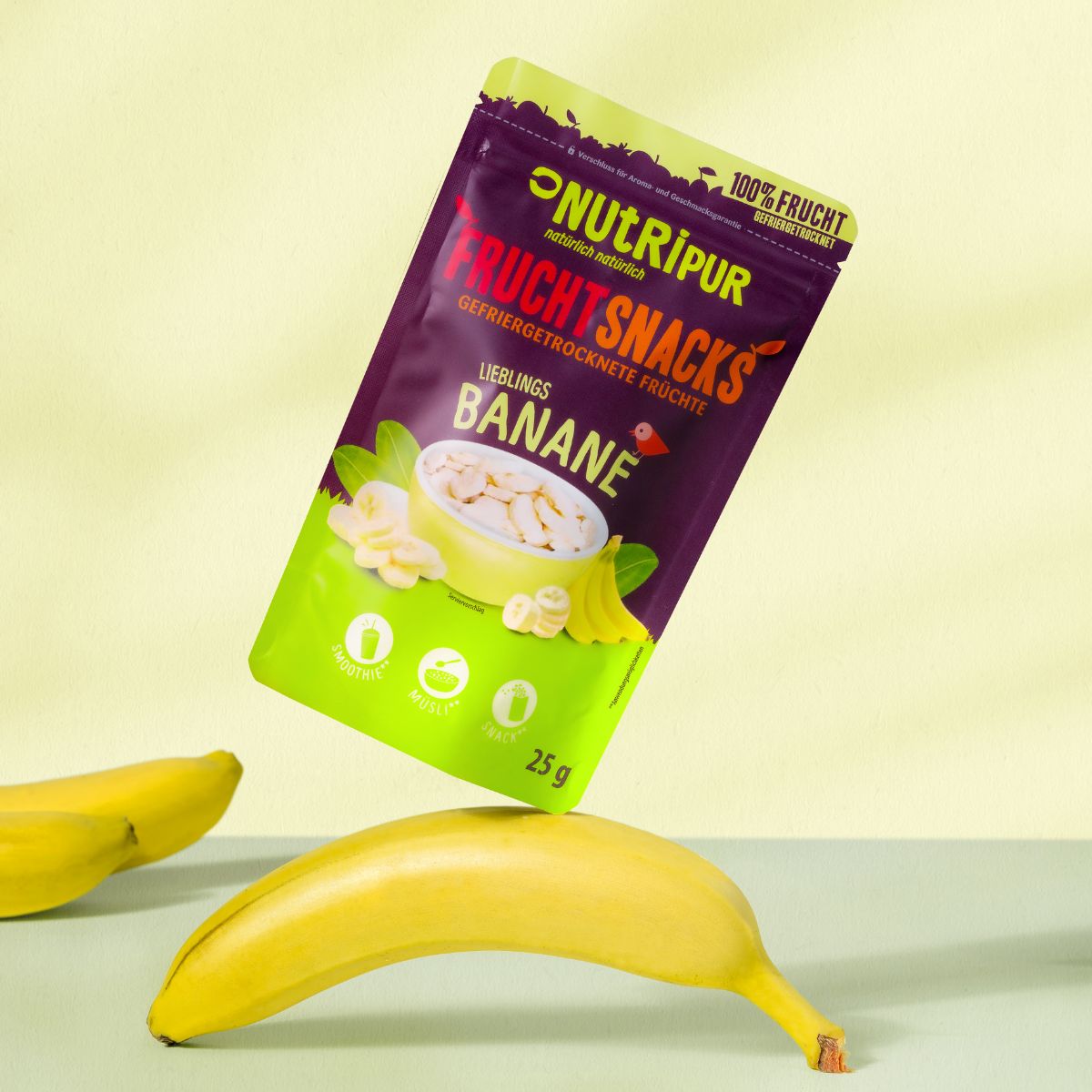 NutriPur gefriergetrocknete Früchte, Bananen