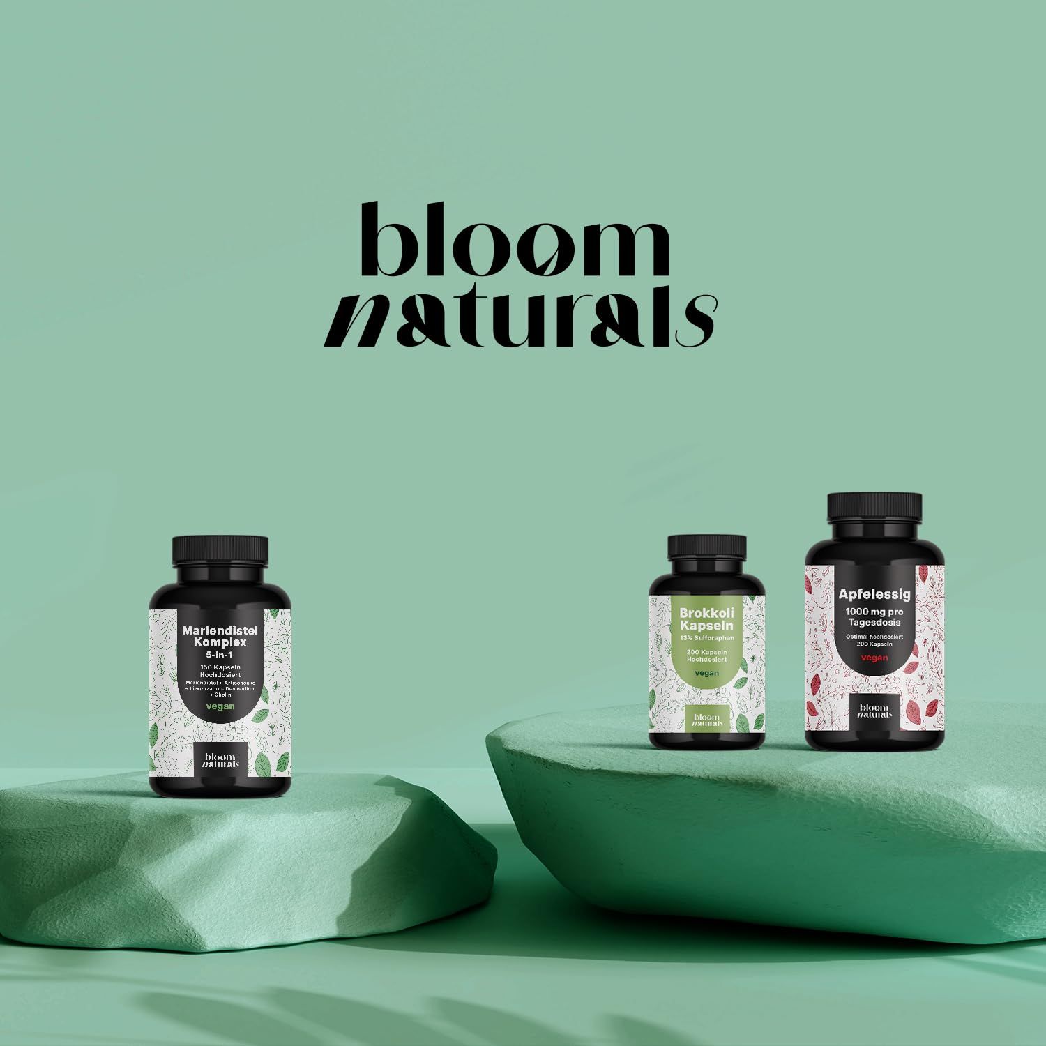 Bloom Naturals Mariendistel Artischocke Löwenzahn Komplex Kapseln