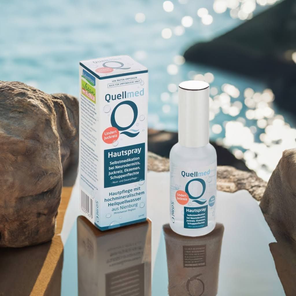 Quellmed Hautspray – Beruhigung und Feuchtigkeit für empfindliche Haut mit Heilquellwasser (50 ml)