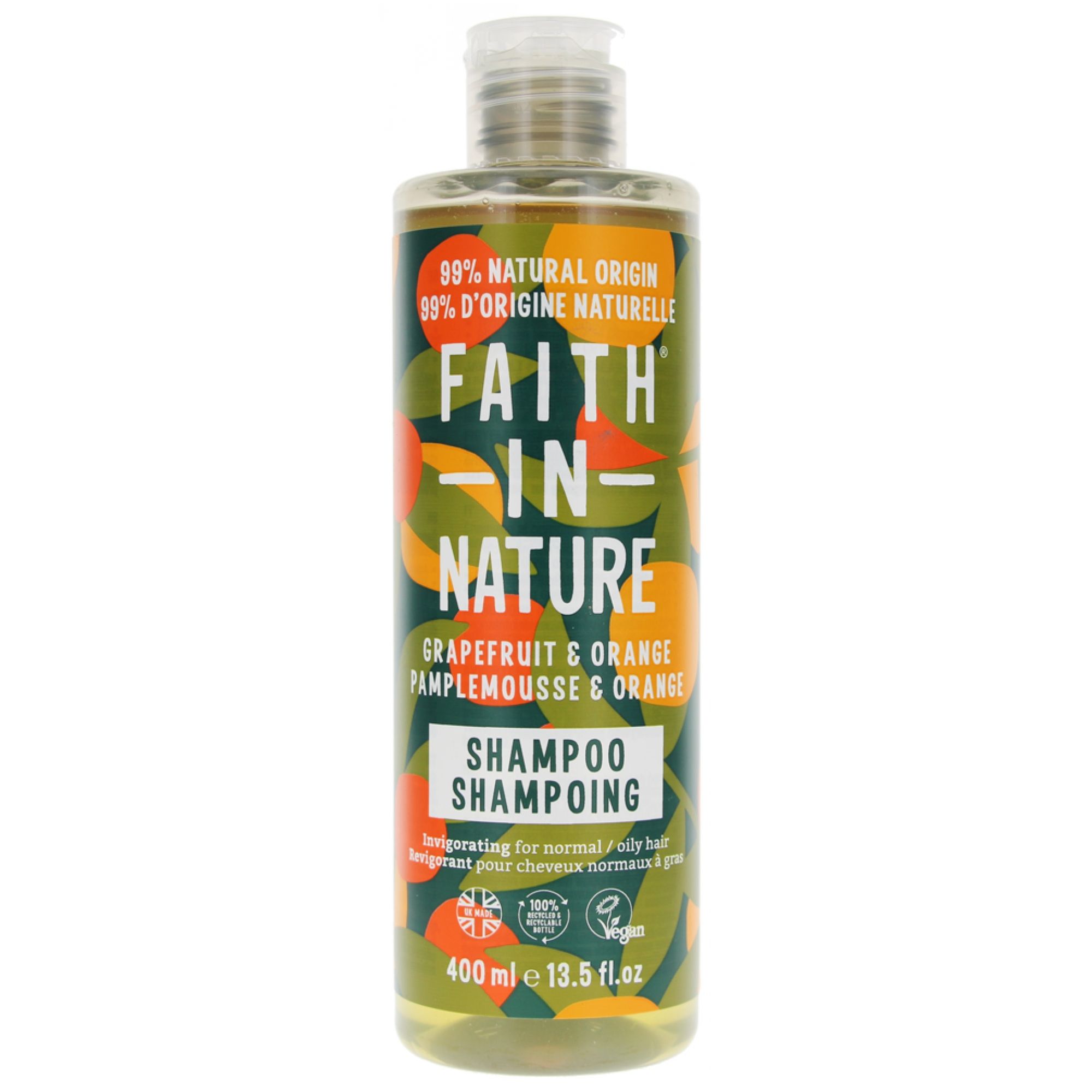 Faith In Nature Grapefruit-Orangen Shampoo Für Normales bis Fettiges Haar 20,5x6x6 cm